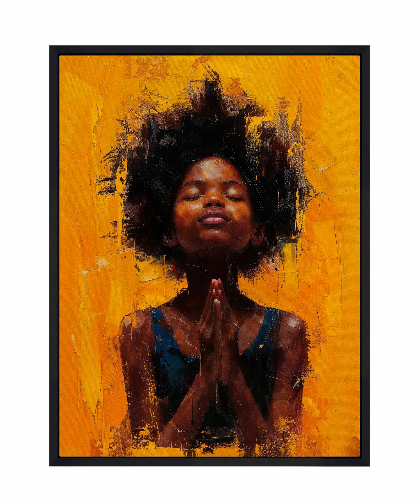 Candlelit devotion - Gallery Wrapped Canvas