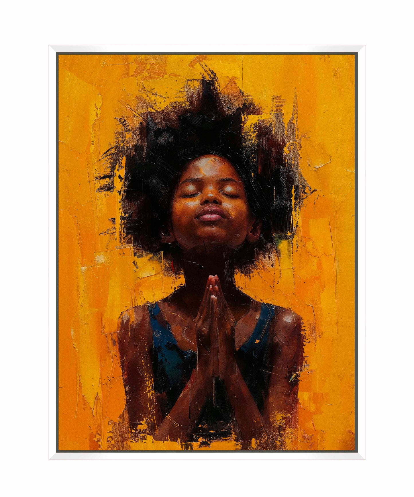 Candlelit devotion - Gallery Wrapped Canvas