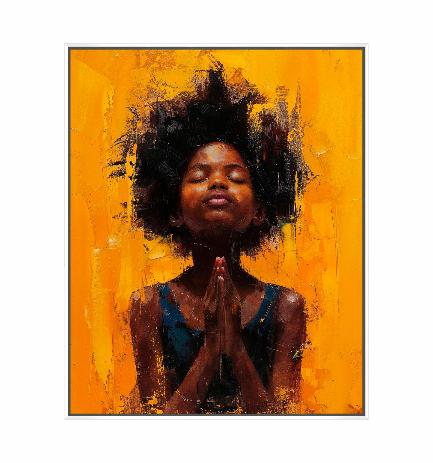 Candlelit devotion - Gallery Wrapped Canvas