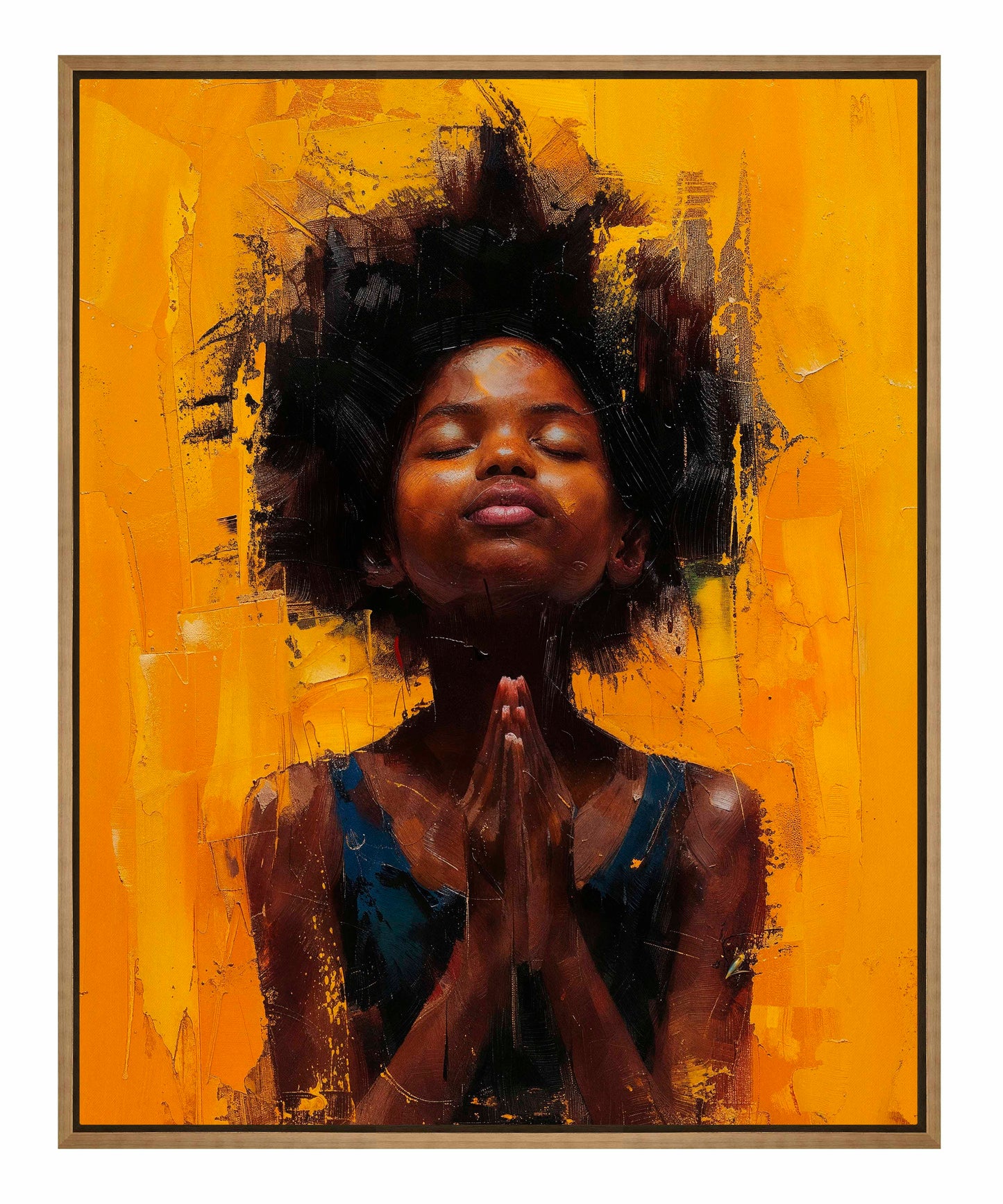 Candlelit devotion - Gallery Wrapped Canvas