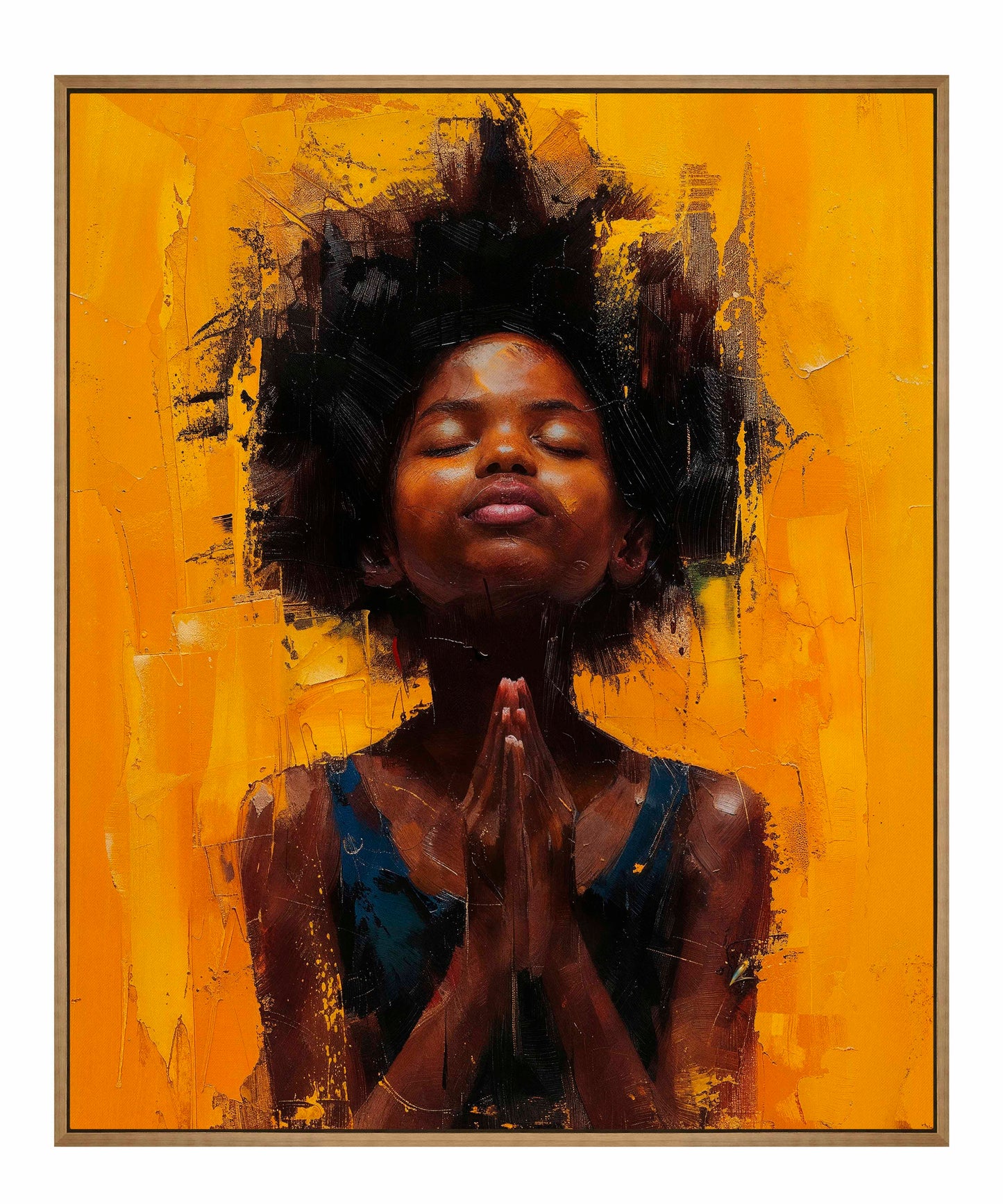 Candlelit devotion - Gallery Wrapped Canvas