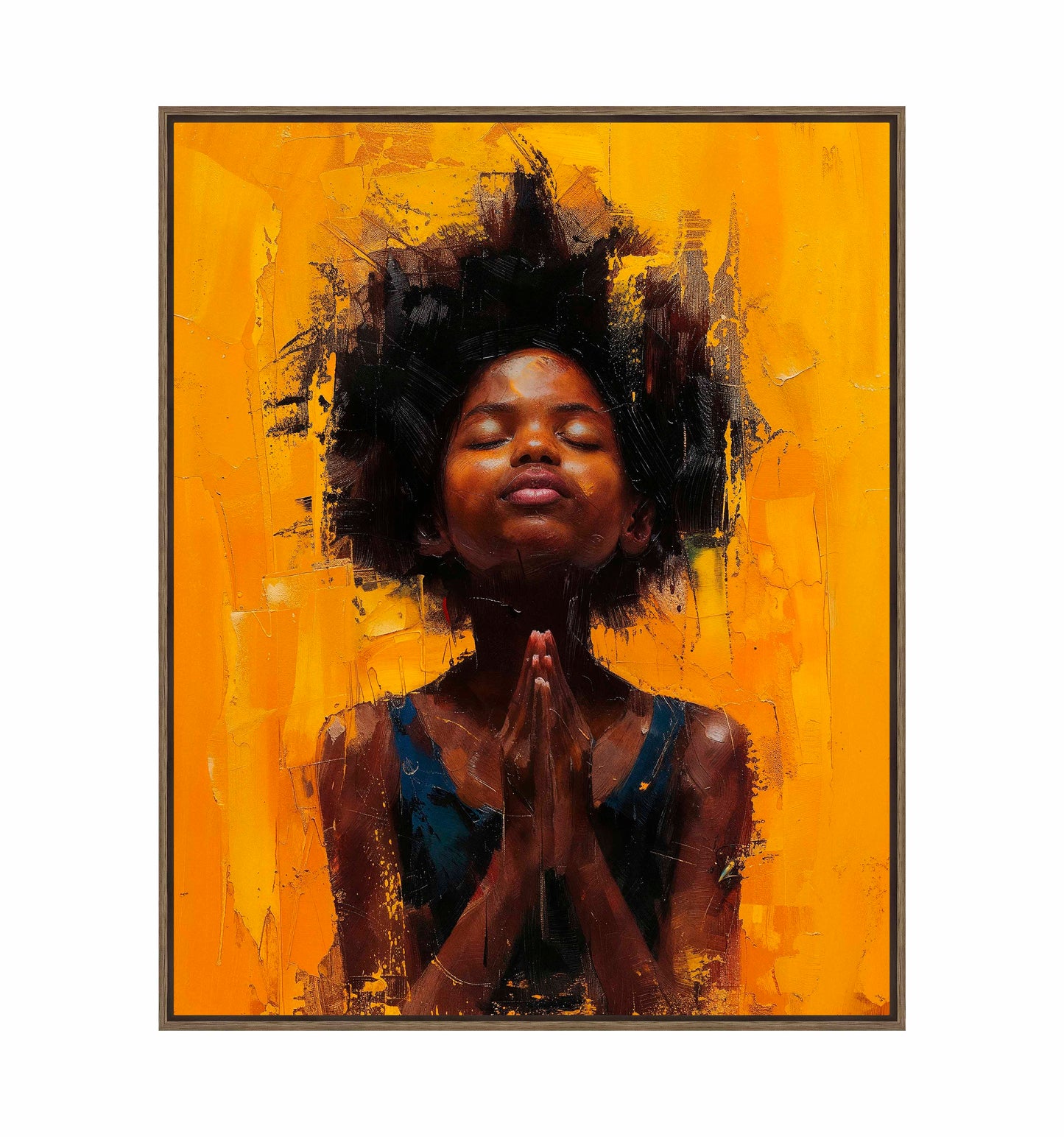 Candlelit devotion - Gallery Wrapped Canvas