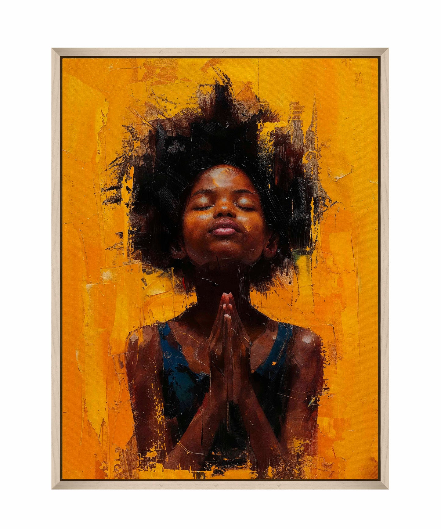 Candlelit devotion - Gallery Wrapped Canvas