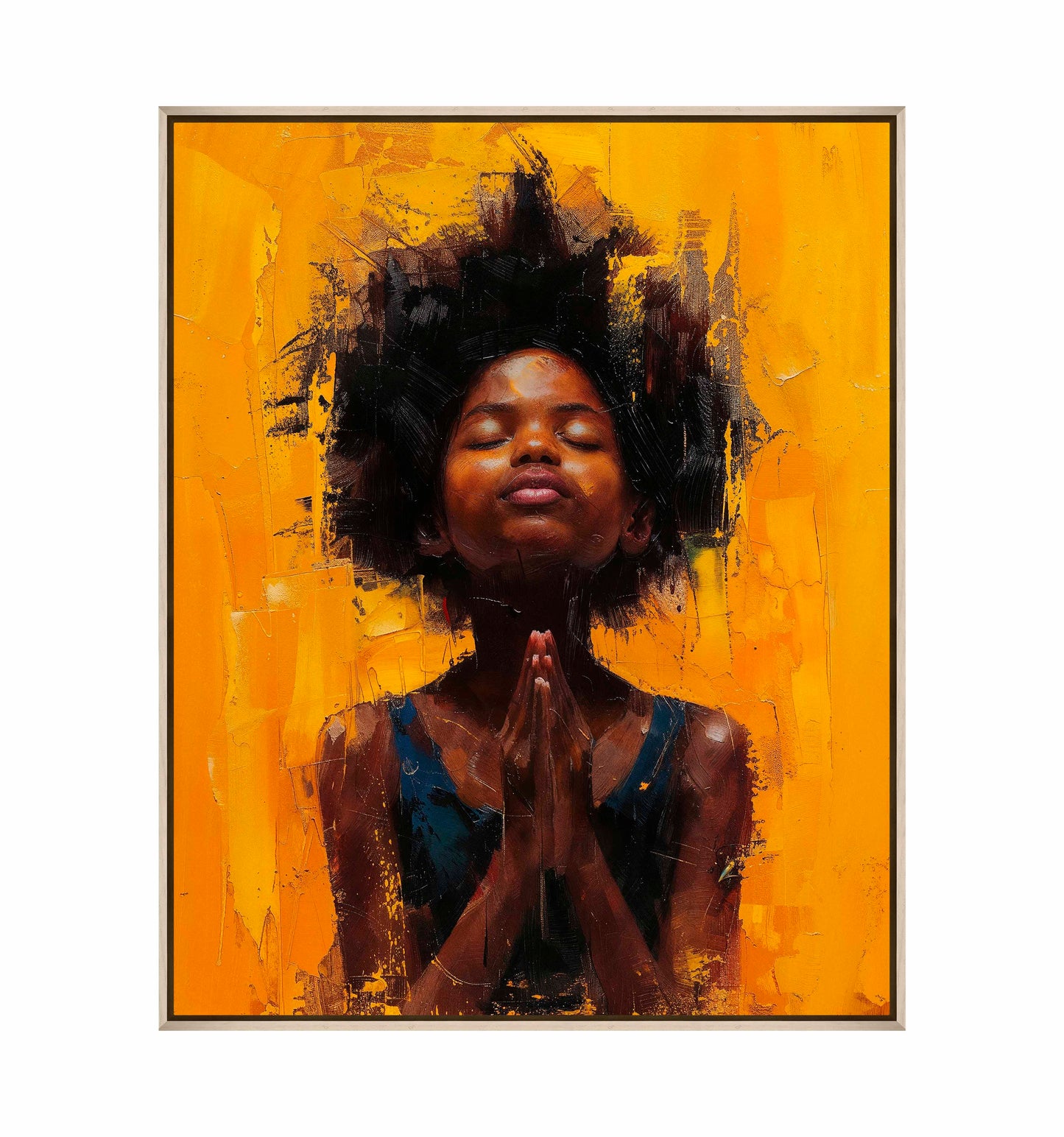 Candlelit devotion - Gallery Wrapped Canvas