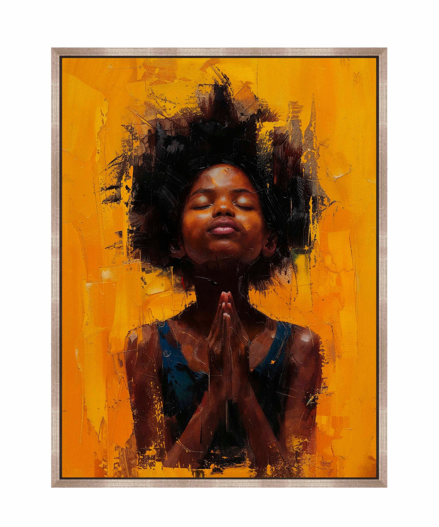 Candlelit devotion - Gallery Wrapped Canvas