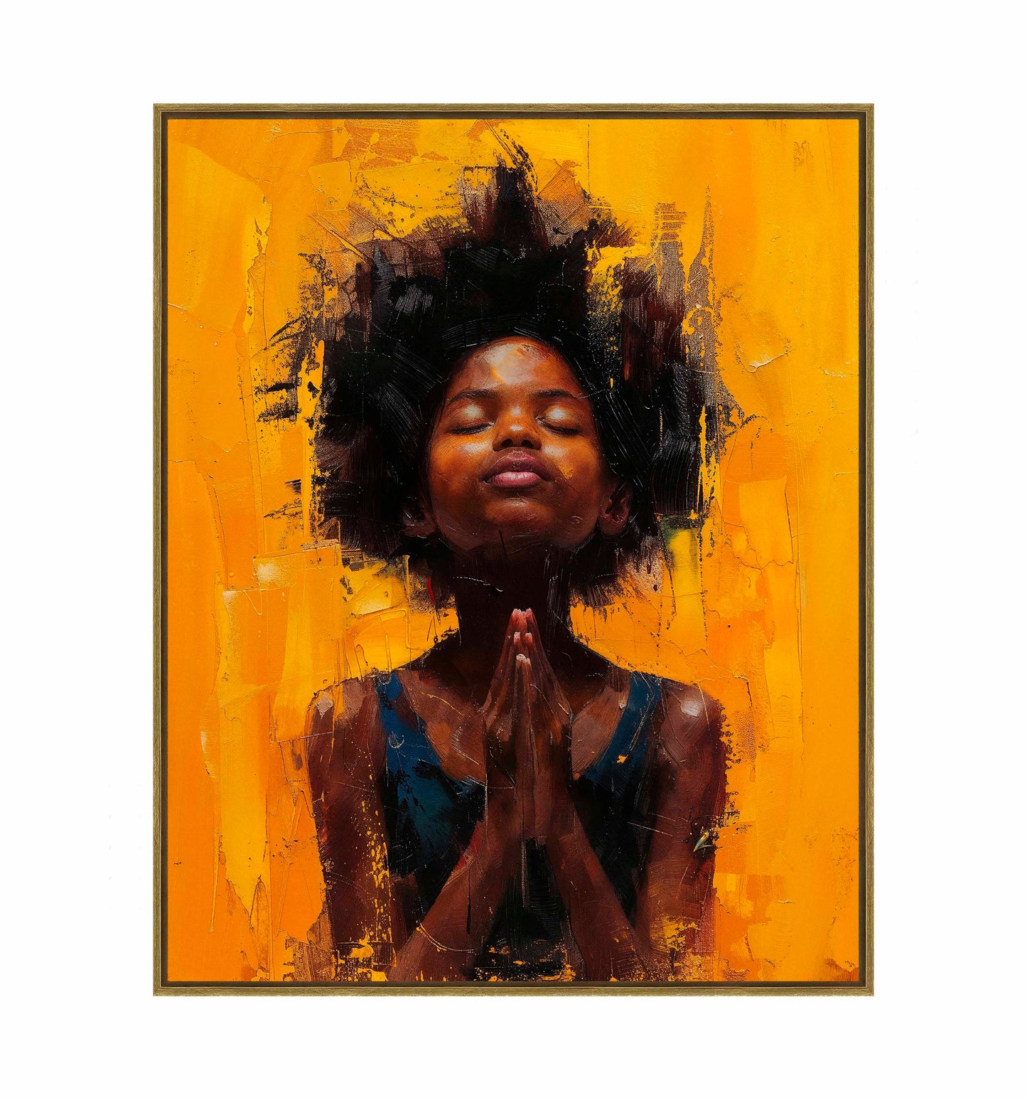 Candlelit devotion - Gallery Wrapped Canvas