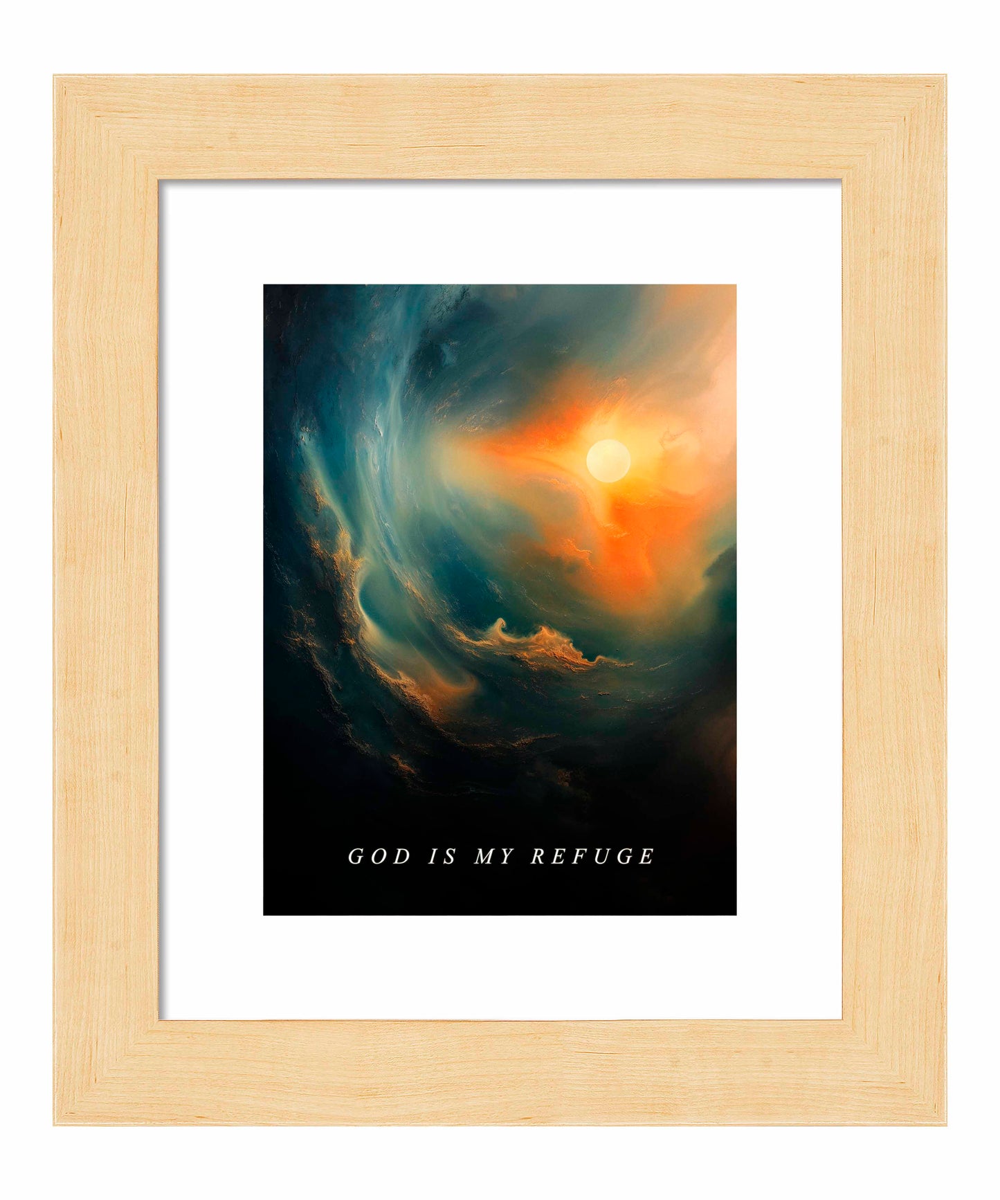God is my refuge - Art Prints
