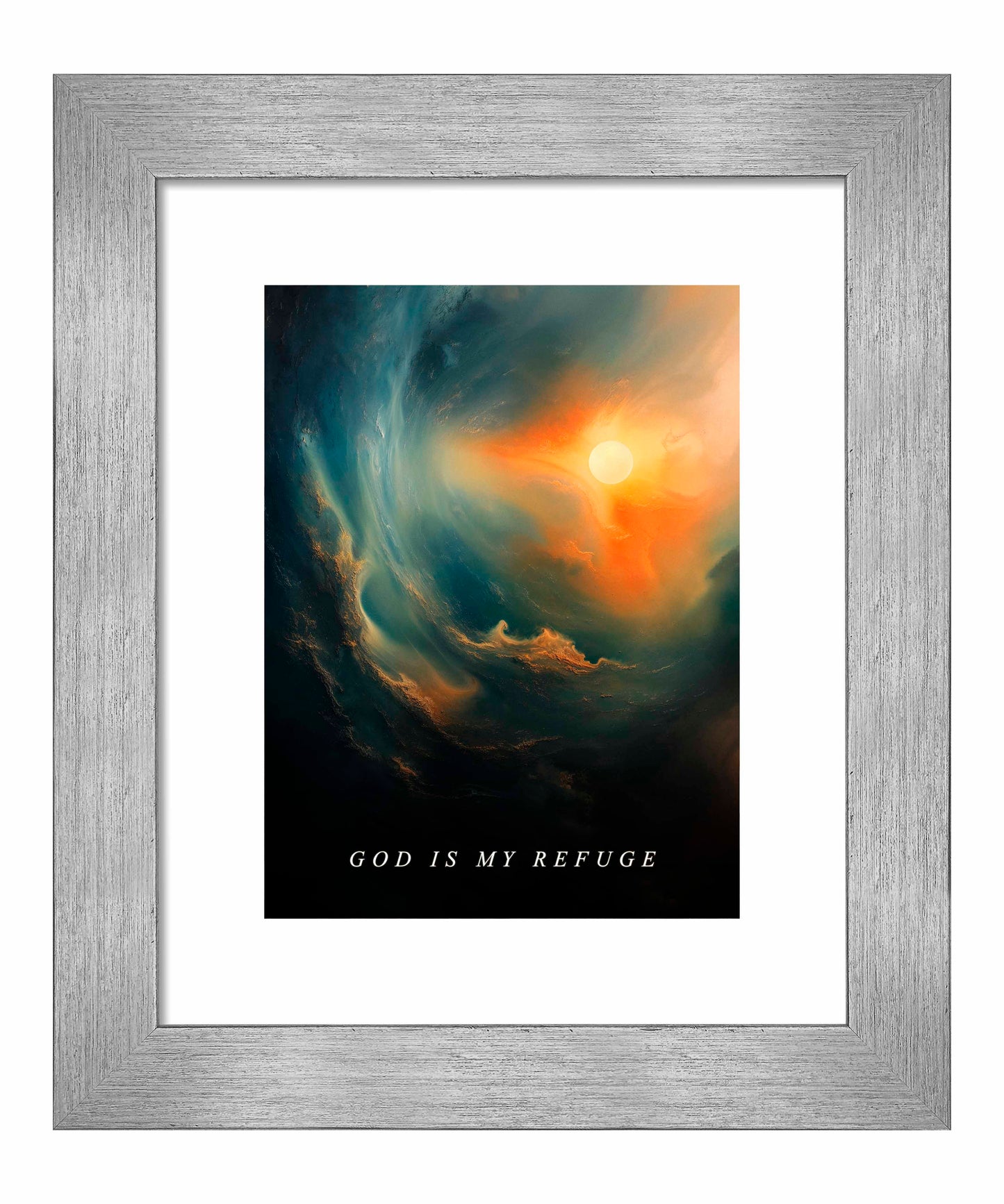 God is my refuge - Art Prints
