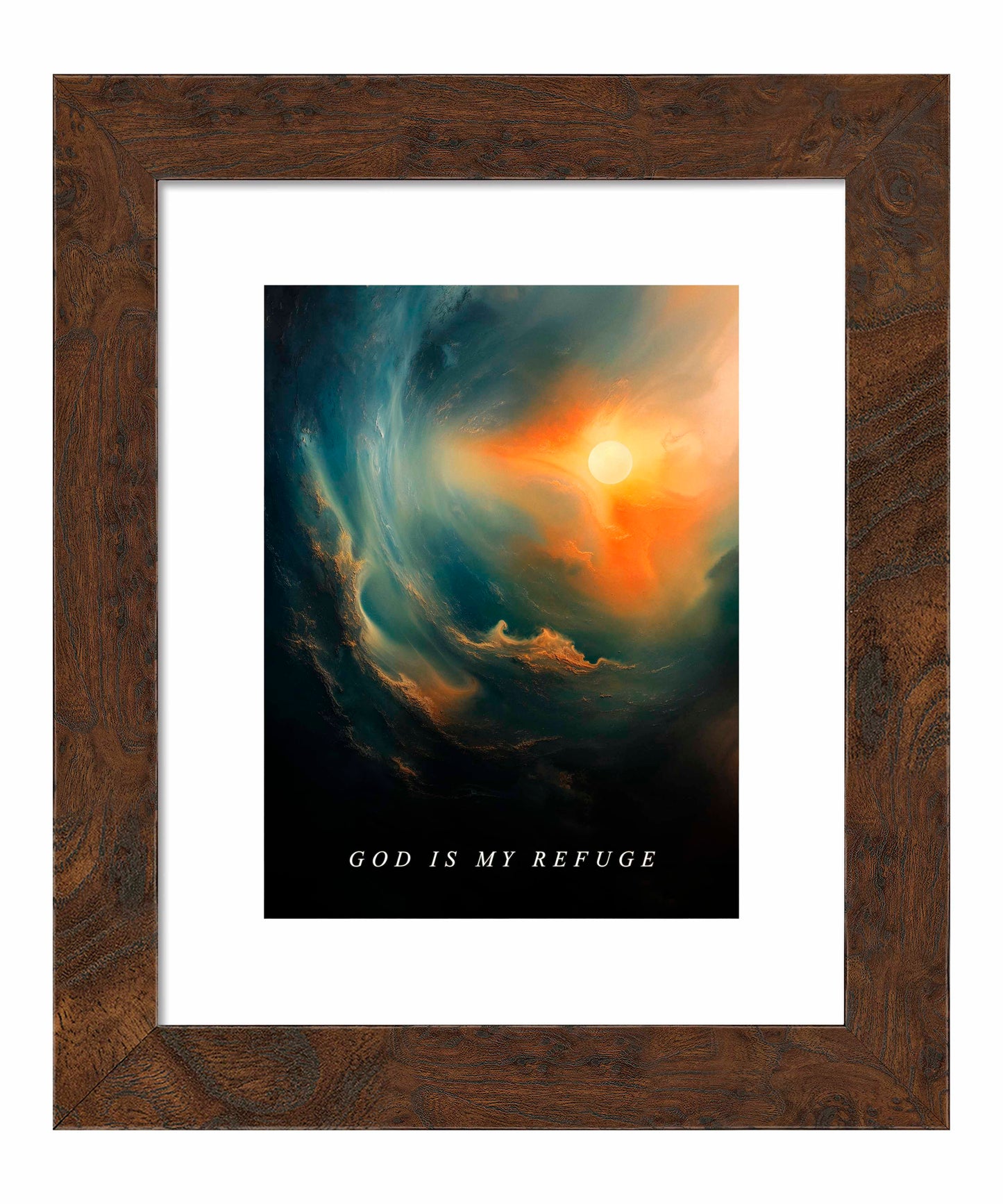 God is my refuge - Art Prints