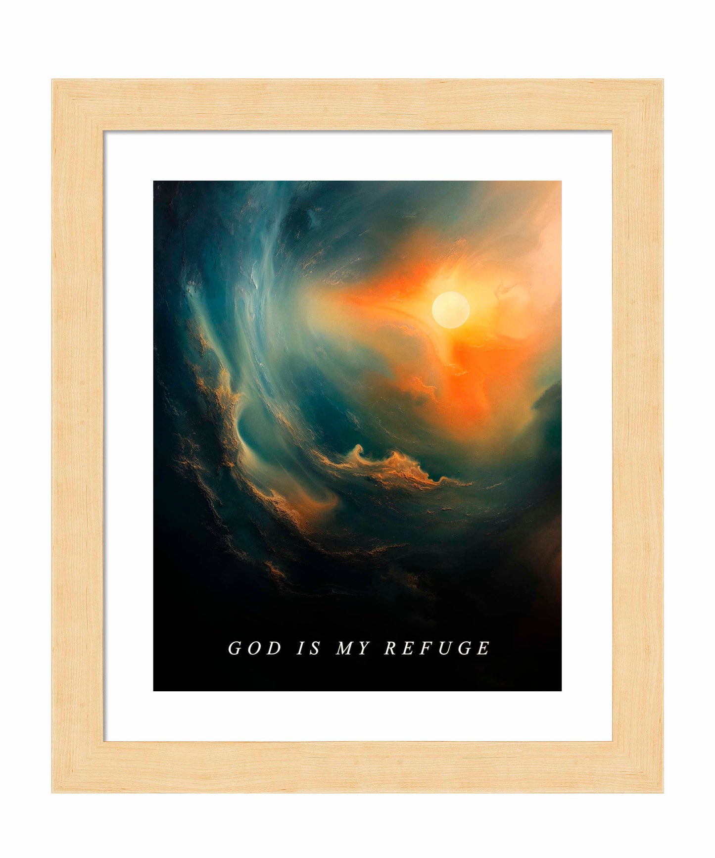 God is my refuge - Art Prints