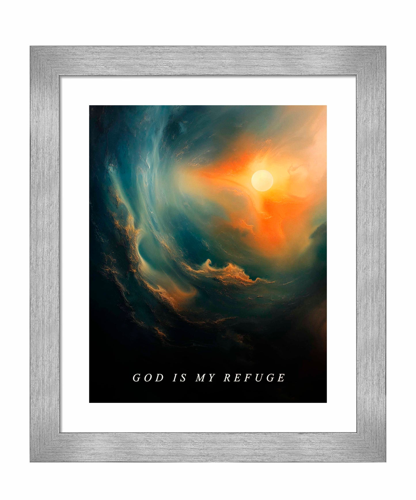 God is my refuge - Art Prints