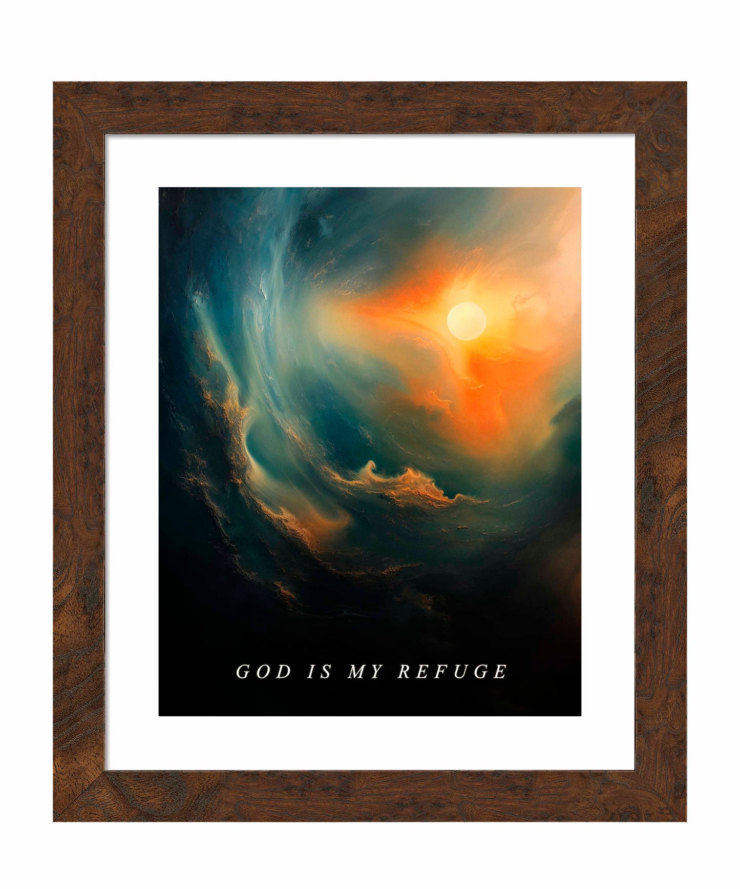 God is my refuge - Art Prints