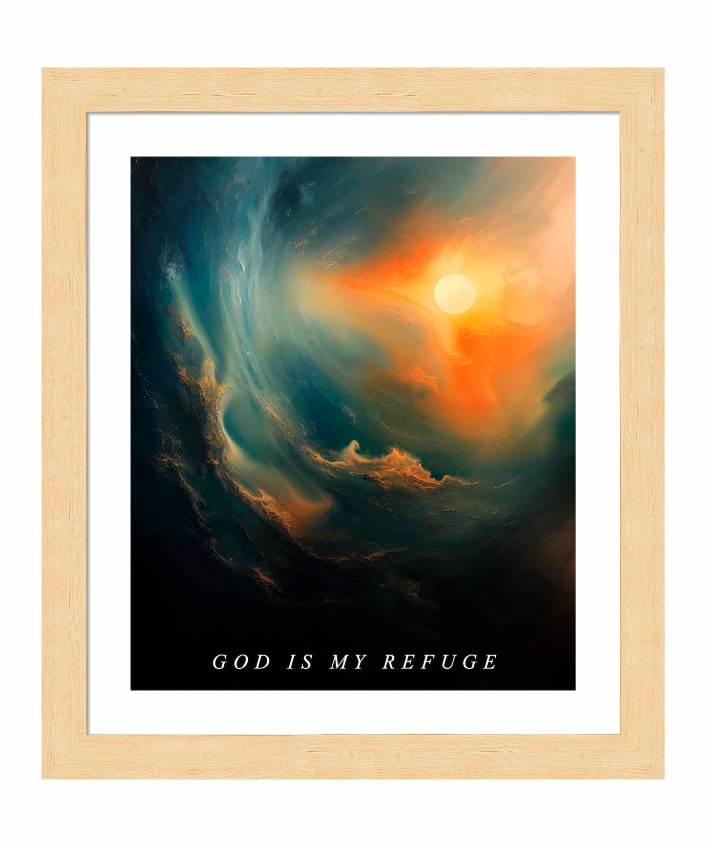 God is my refuge - Art Prints