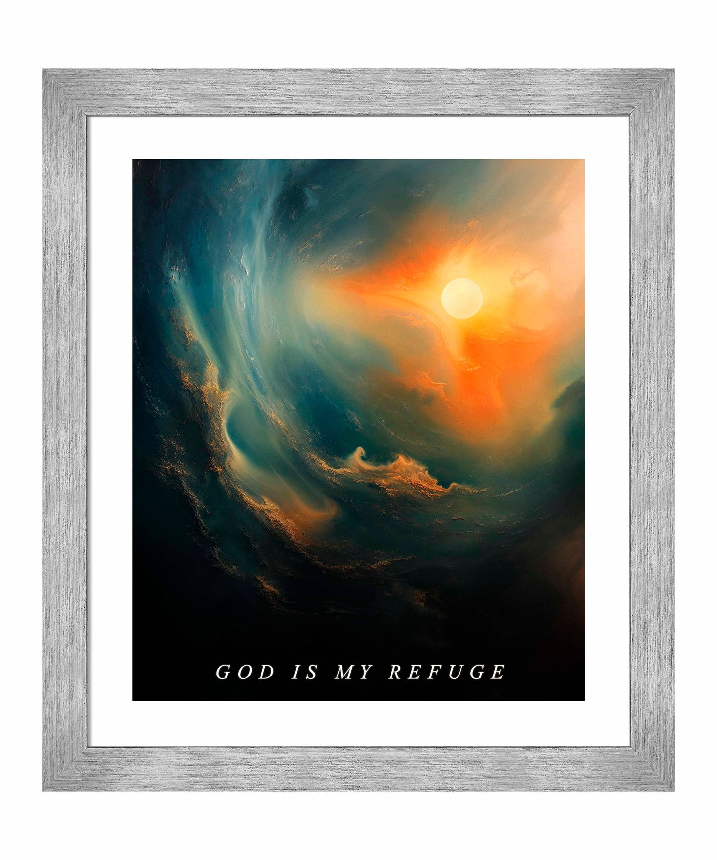 God is my refuge - Art Prints