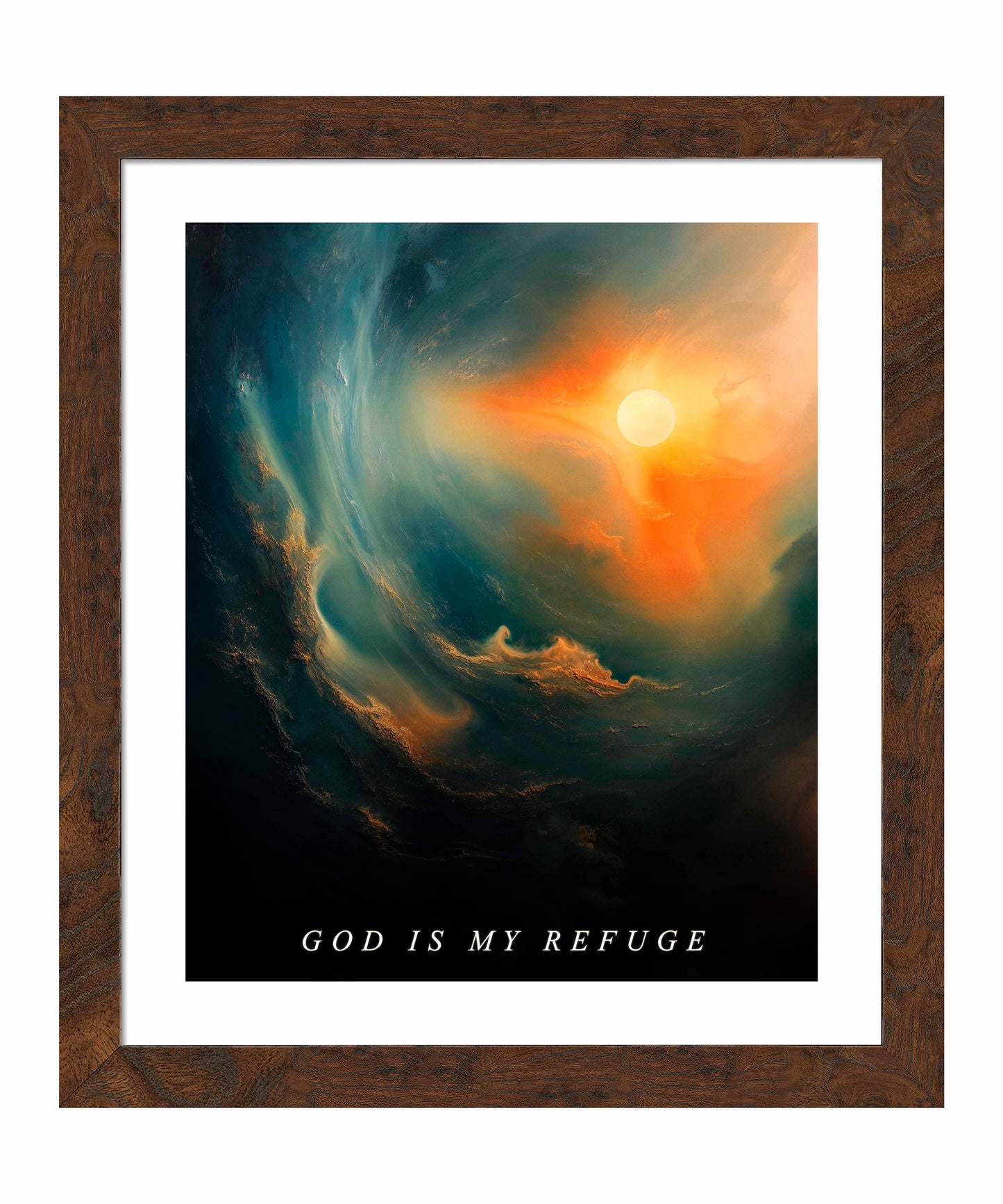 God is my refuge - Art Prints