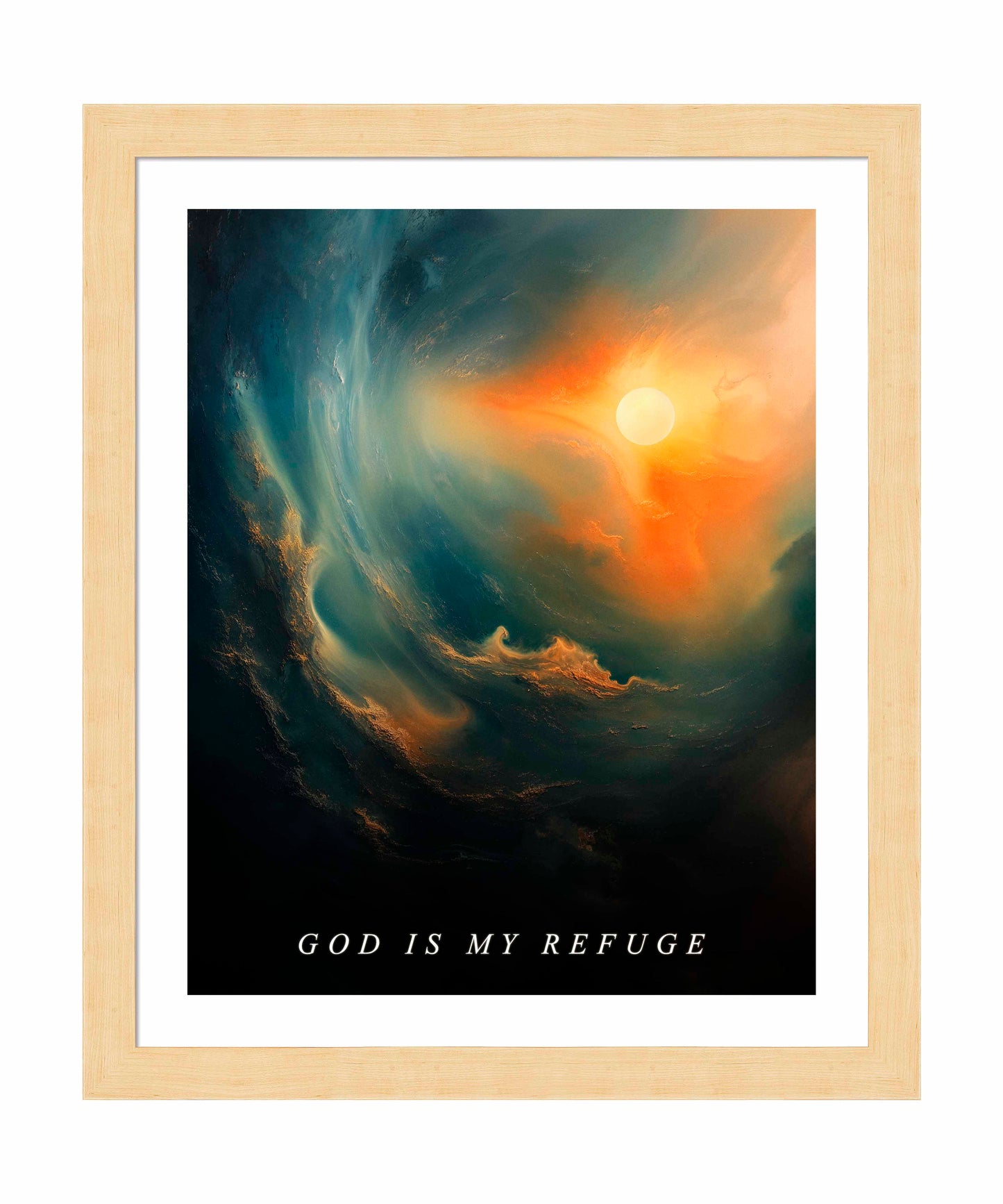 God is my refuge - Art Prints