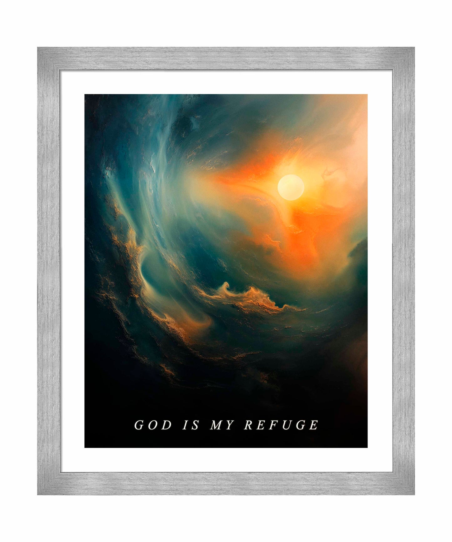 God is my refuge - Art Prints