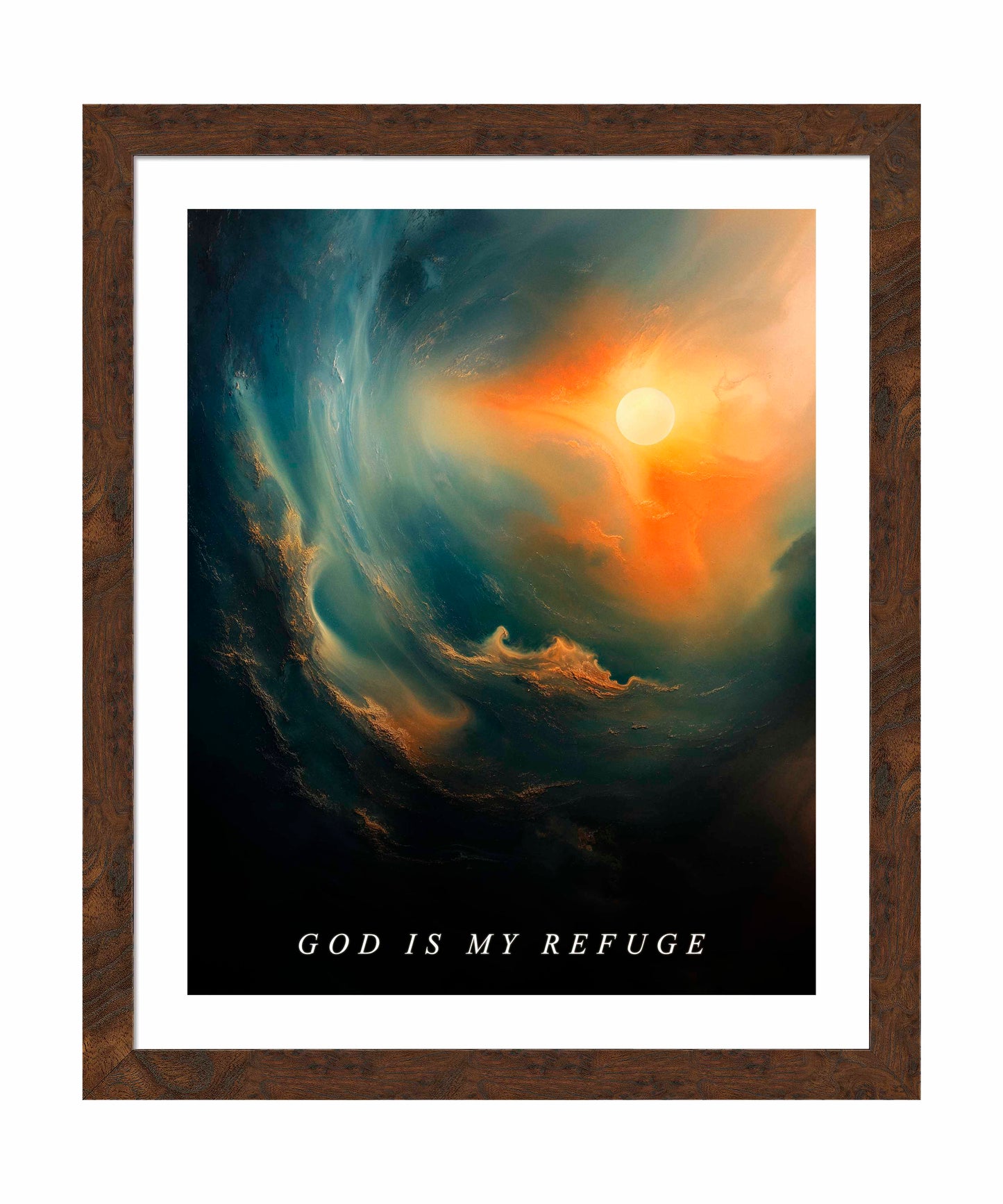 God is my refuge - Art Prints