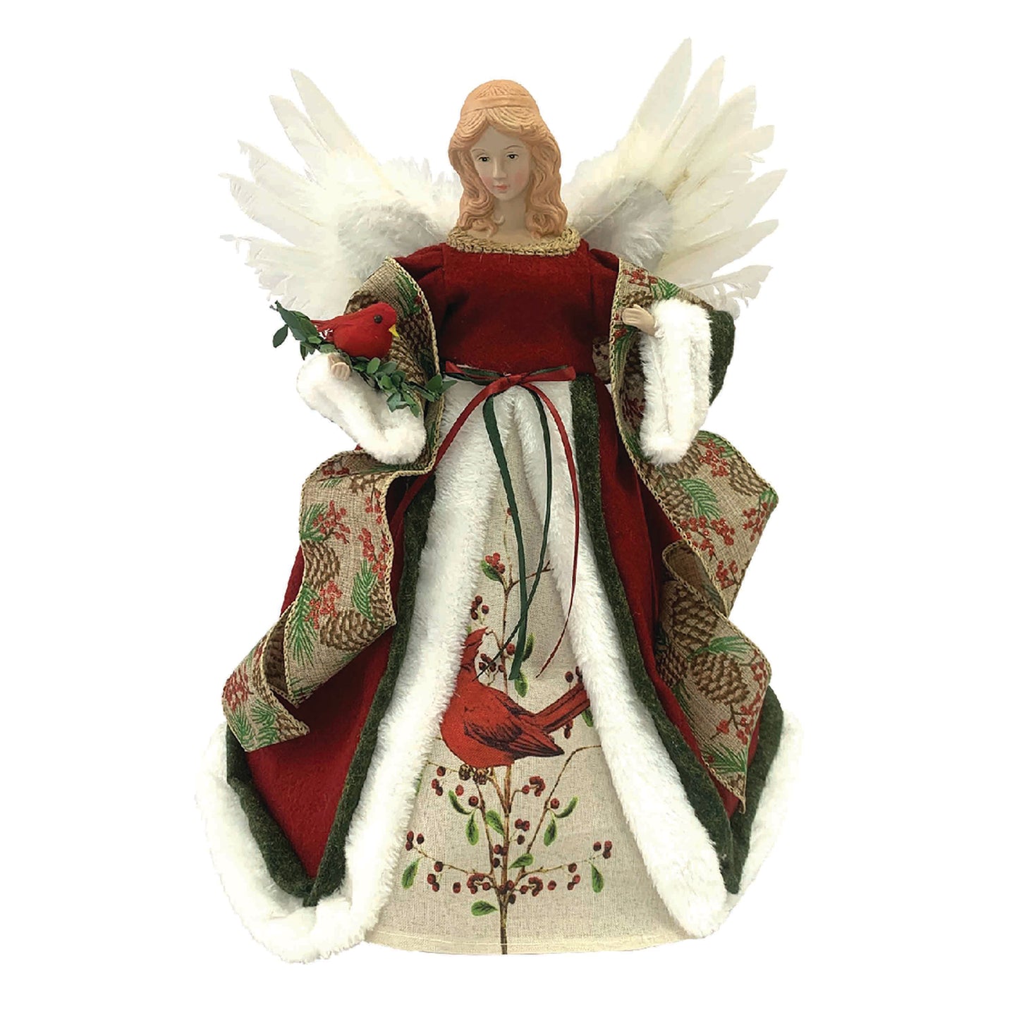 Cardinal Angel - 16" Tree Topper