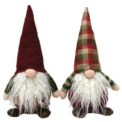 Plaid - 8" Gnomes (Set of 2 Assorted)