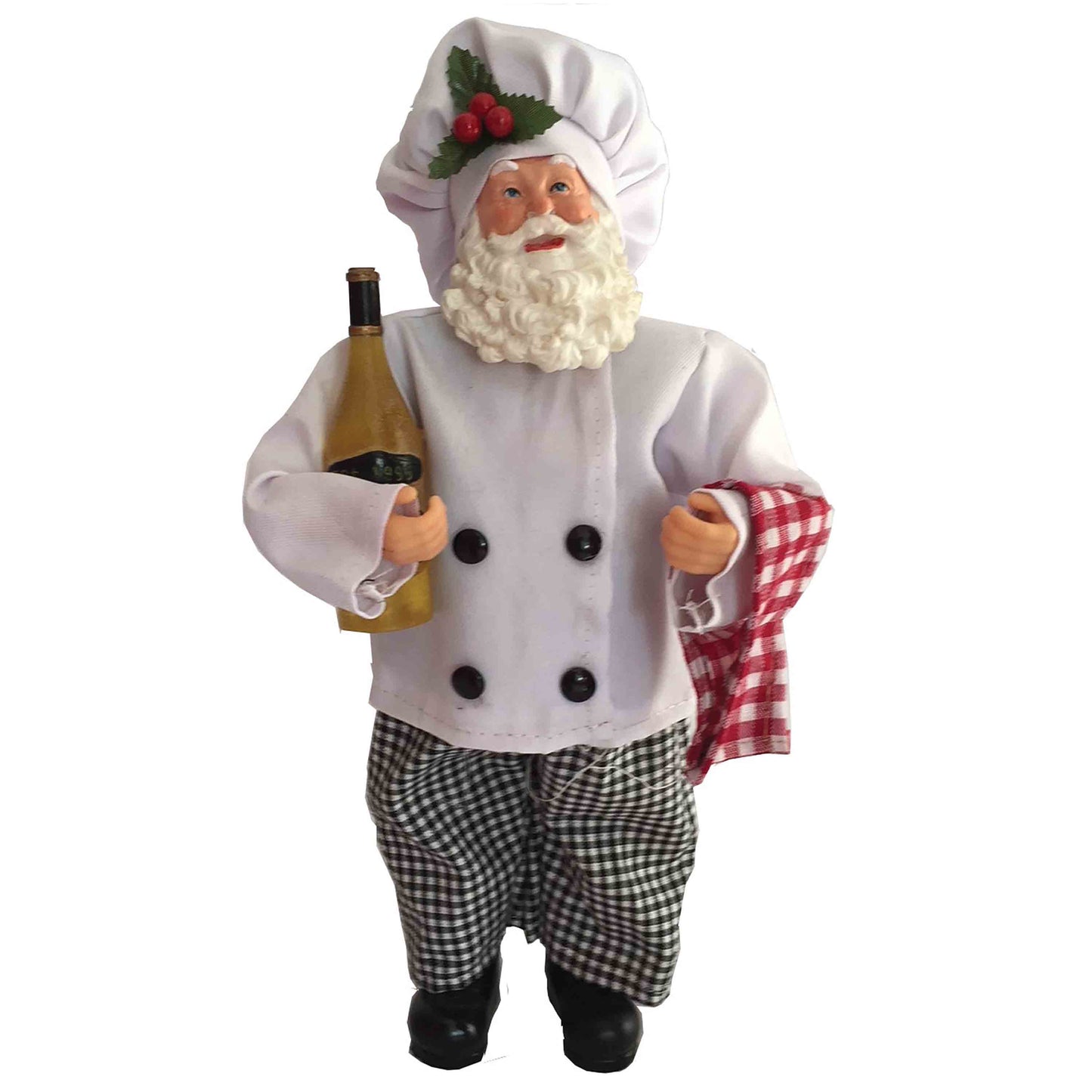 Cooking With Wine - 12" Santa