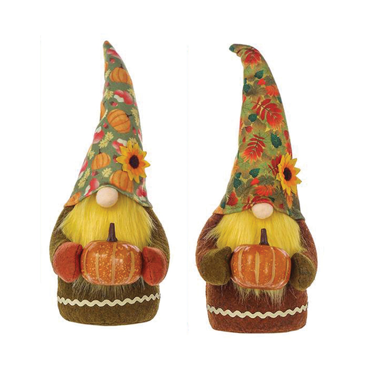 Fall Harvest - 13.5" Gnome (Set of 2 Assorted)