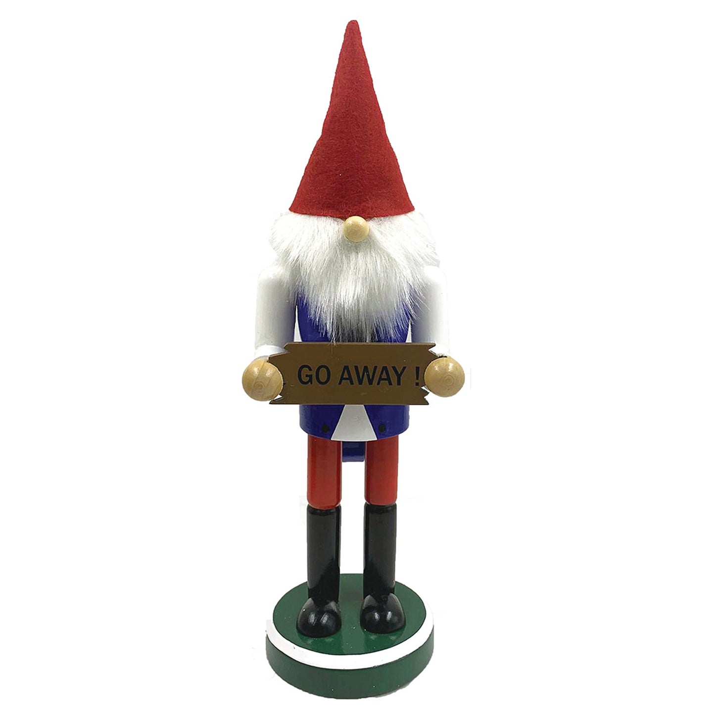 Go Away Gnome - 12" Nutcracker