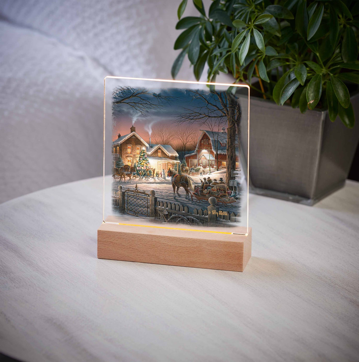 Trimming the Tree - Acrylic Night Light