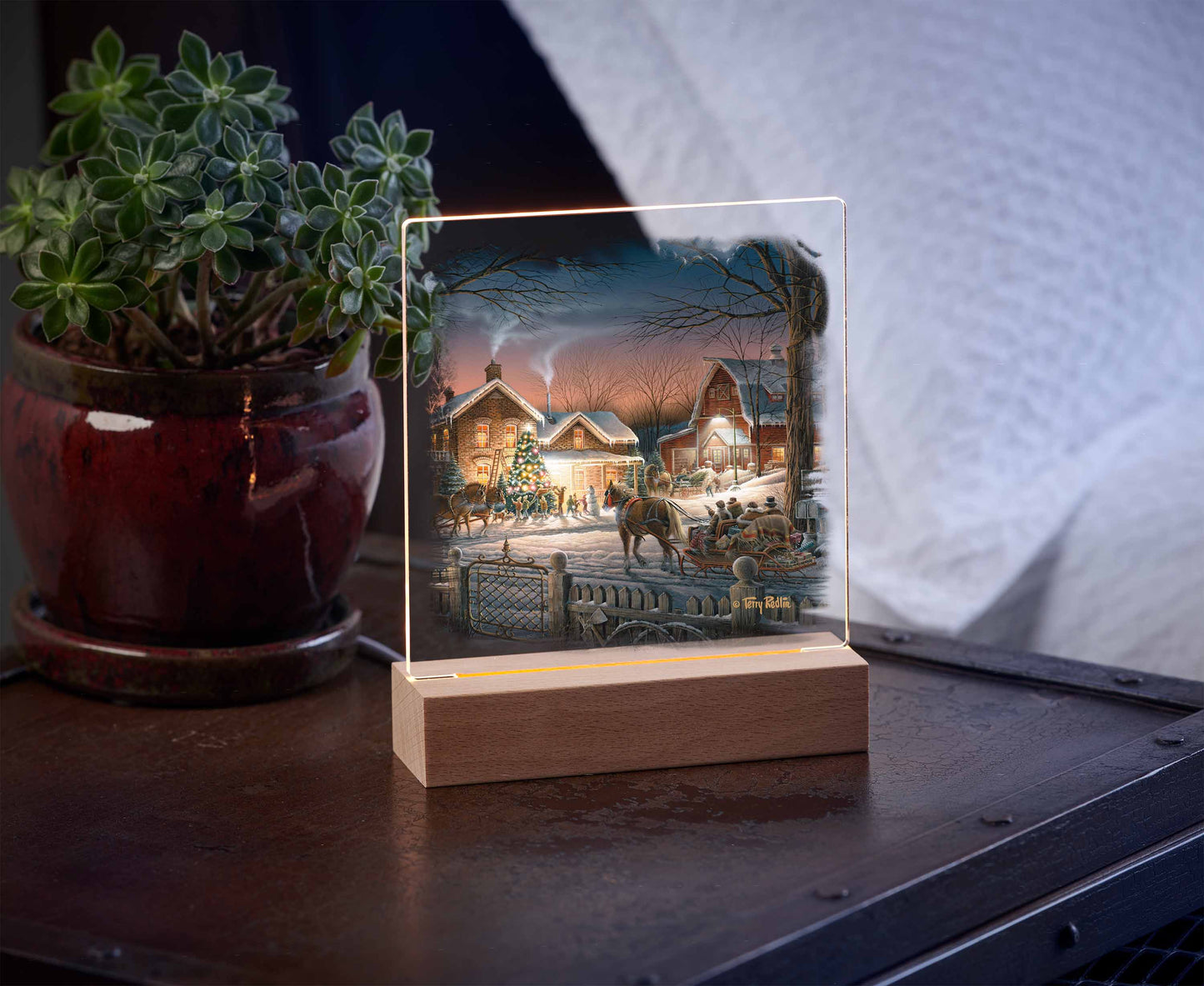 Trimming the Tree - Acrylic Night Light