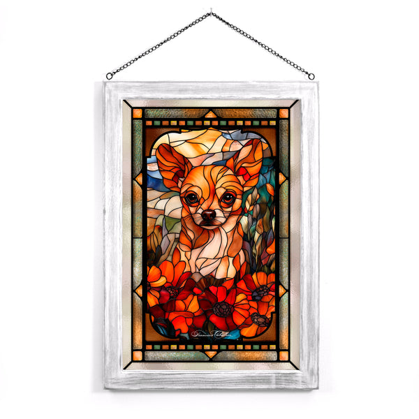 Chihuahua  - Stained Glass Art