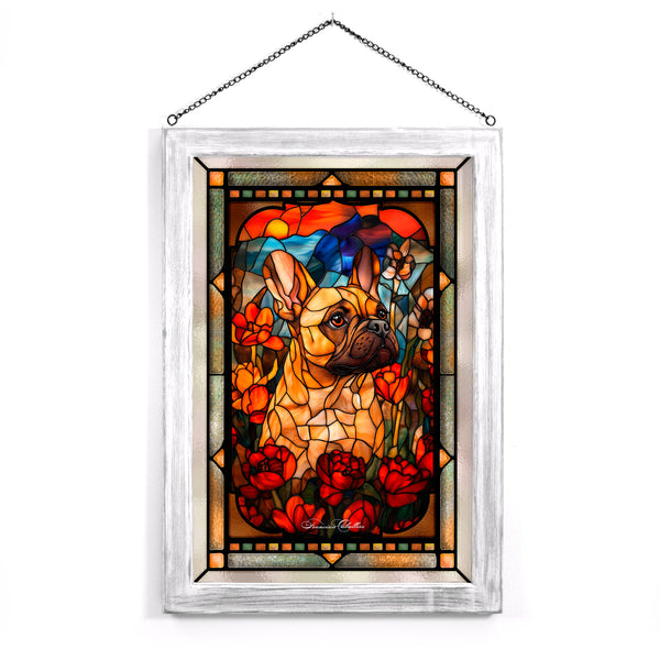 French Bulldog  - Stained Glass Art