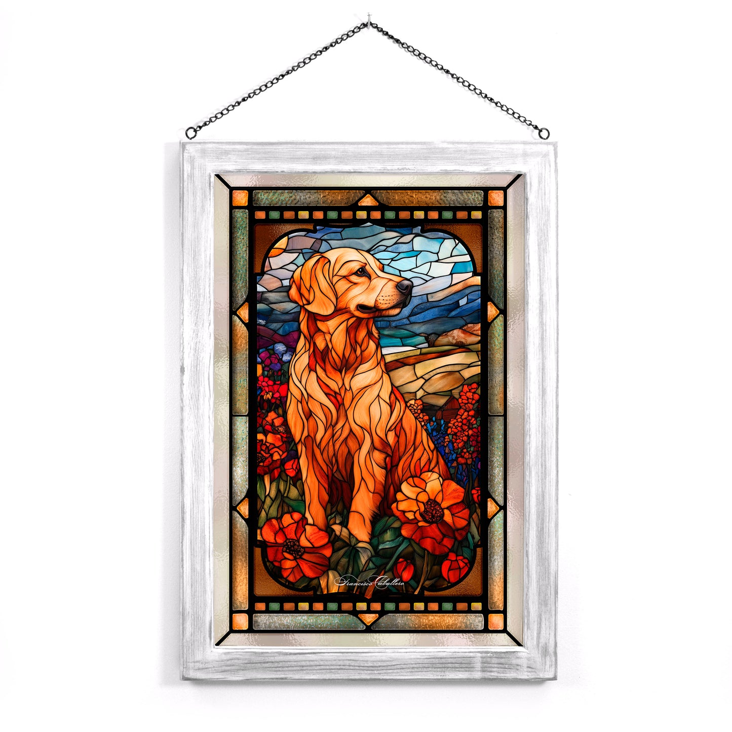 Golden Retriever  - Stained Glass Art