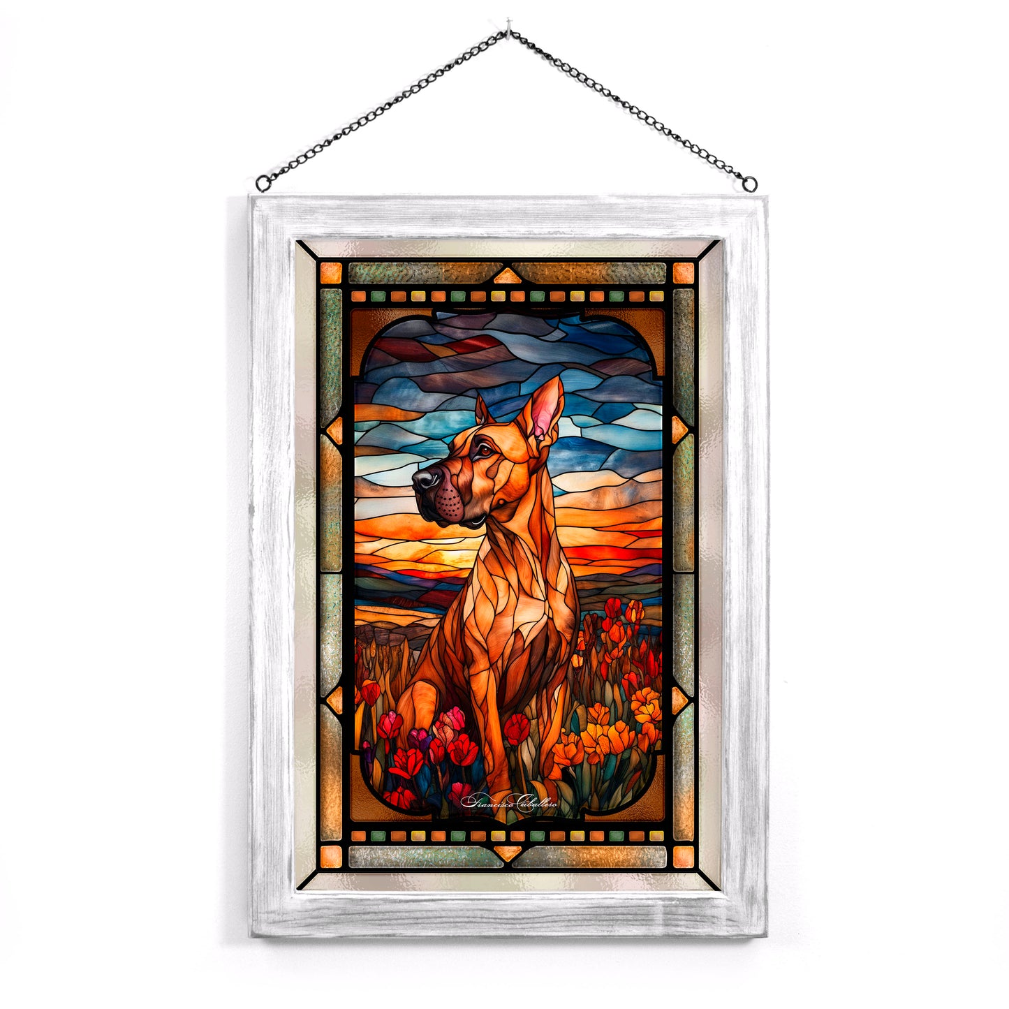 Great Dane - Stained Glass Art