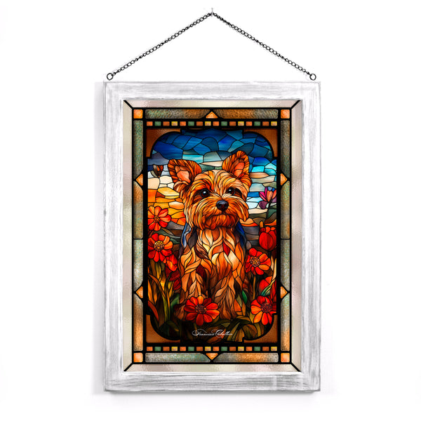 Yorkshire Terrier - Stained Glass Art
