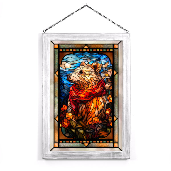 Hibernation Can Wait - Stained Glass Art