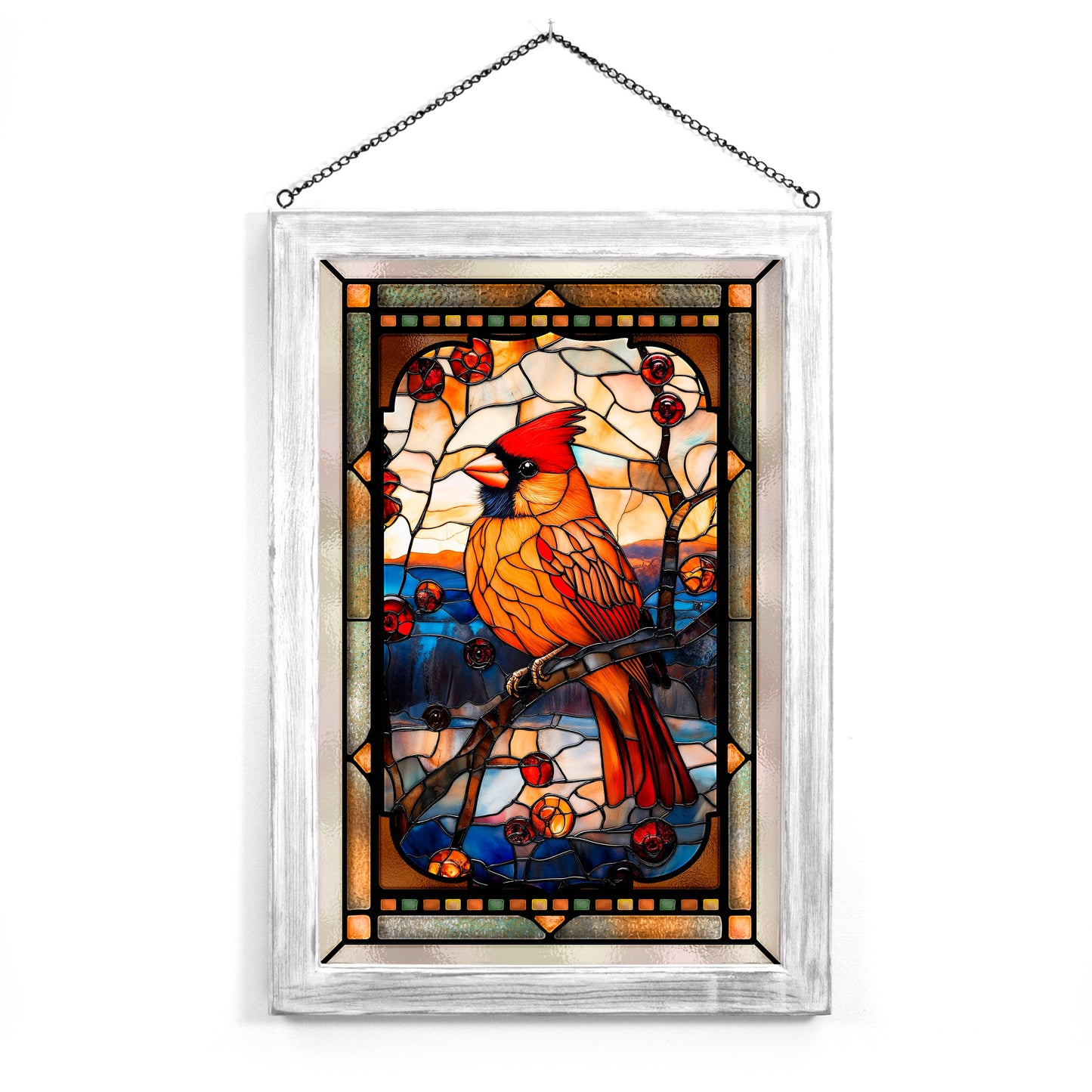 Winter's Bold Note - Stained Glass Art