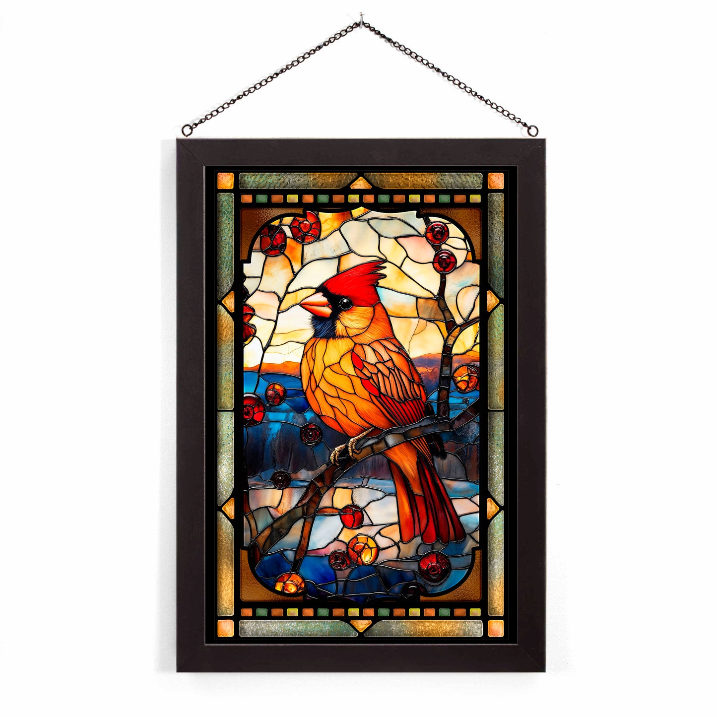 Winter's Bold Note - Stained Glass Art