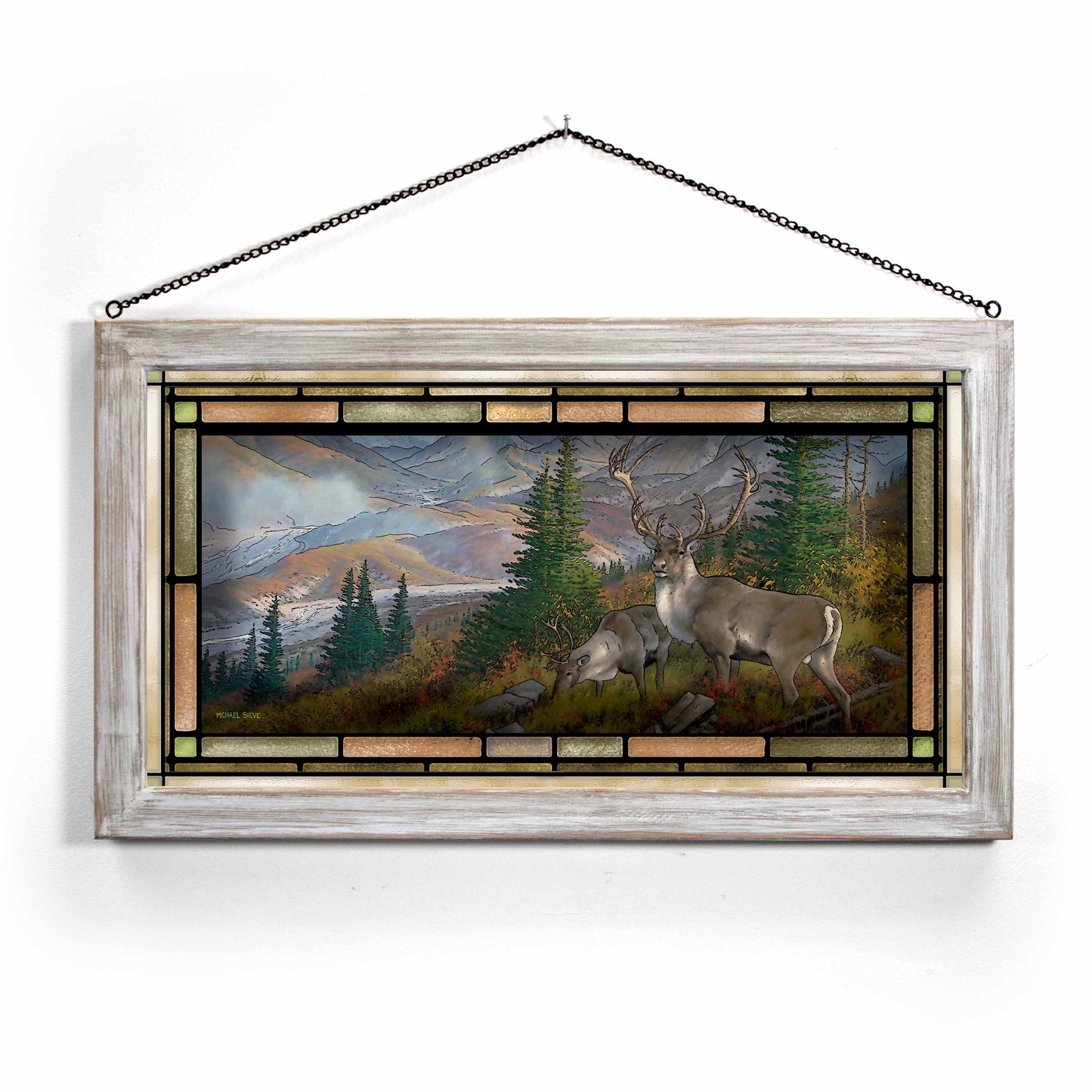 The Great One - Caribou - Stained Glass Art