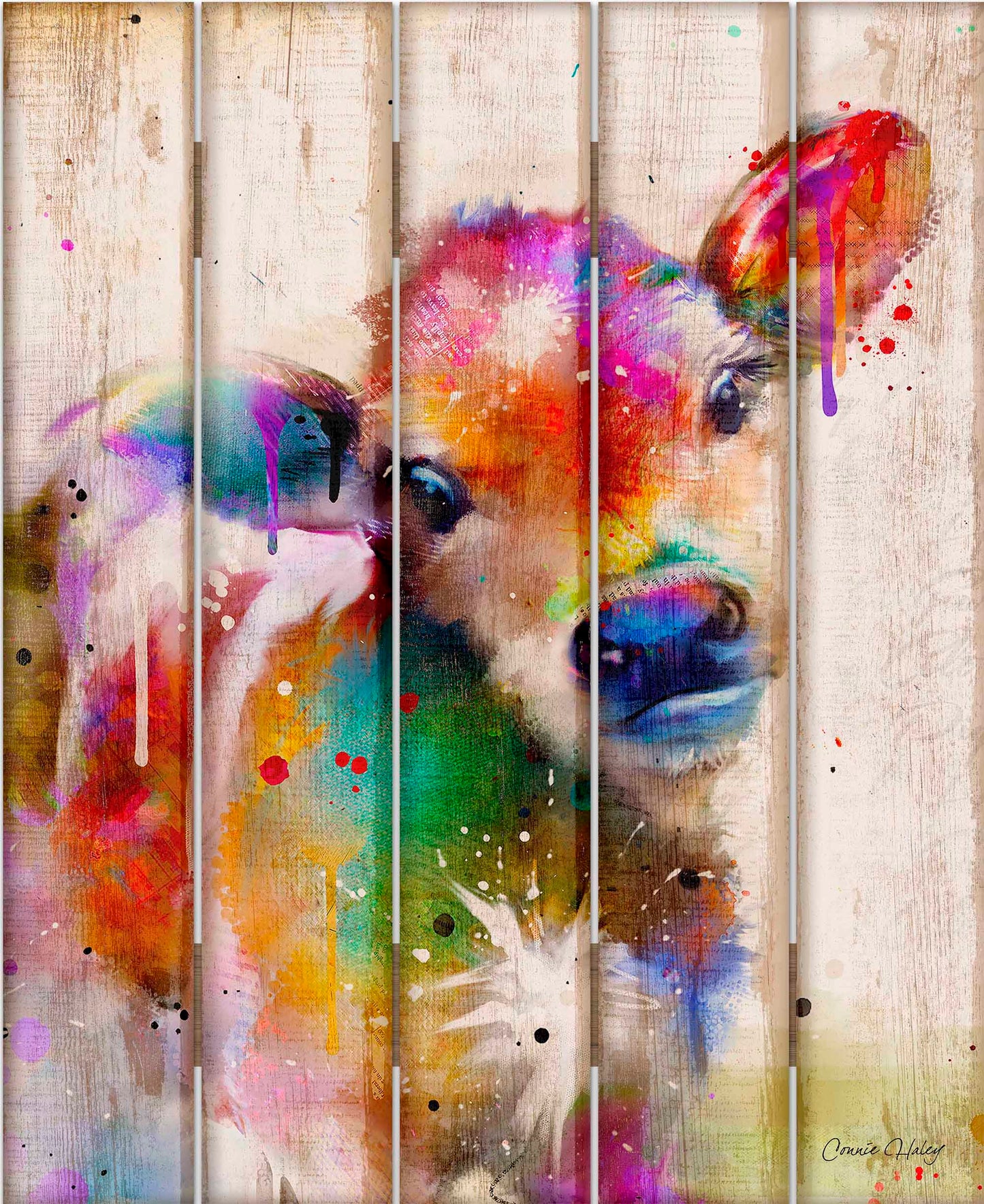 Calf Splash - 18" x 22" Pallet Wall Art