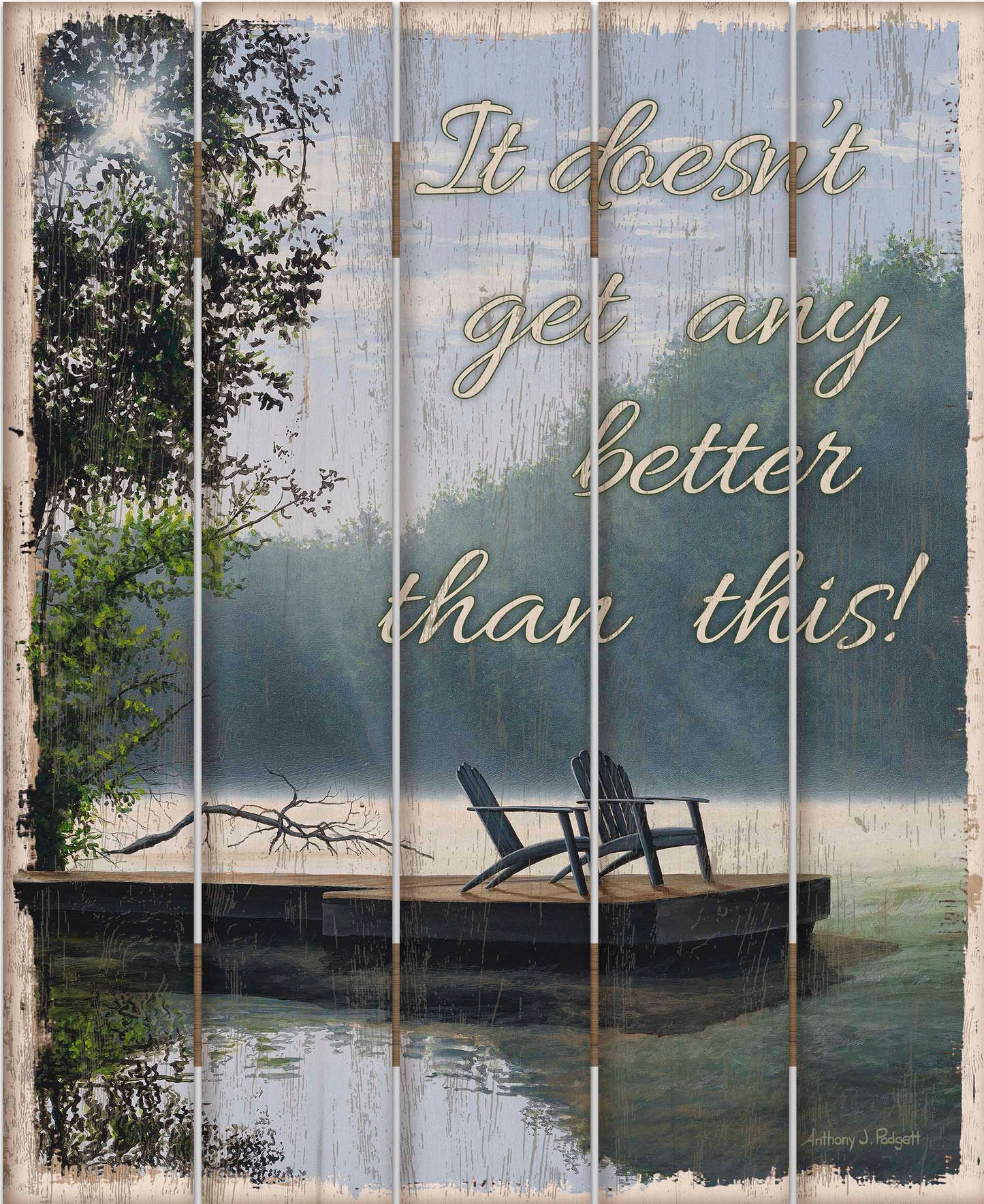 It Doesn'T Get Any Better - 18" x 22" Pallet Wall Art