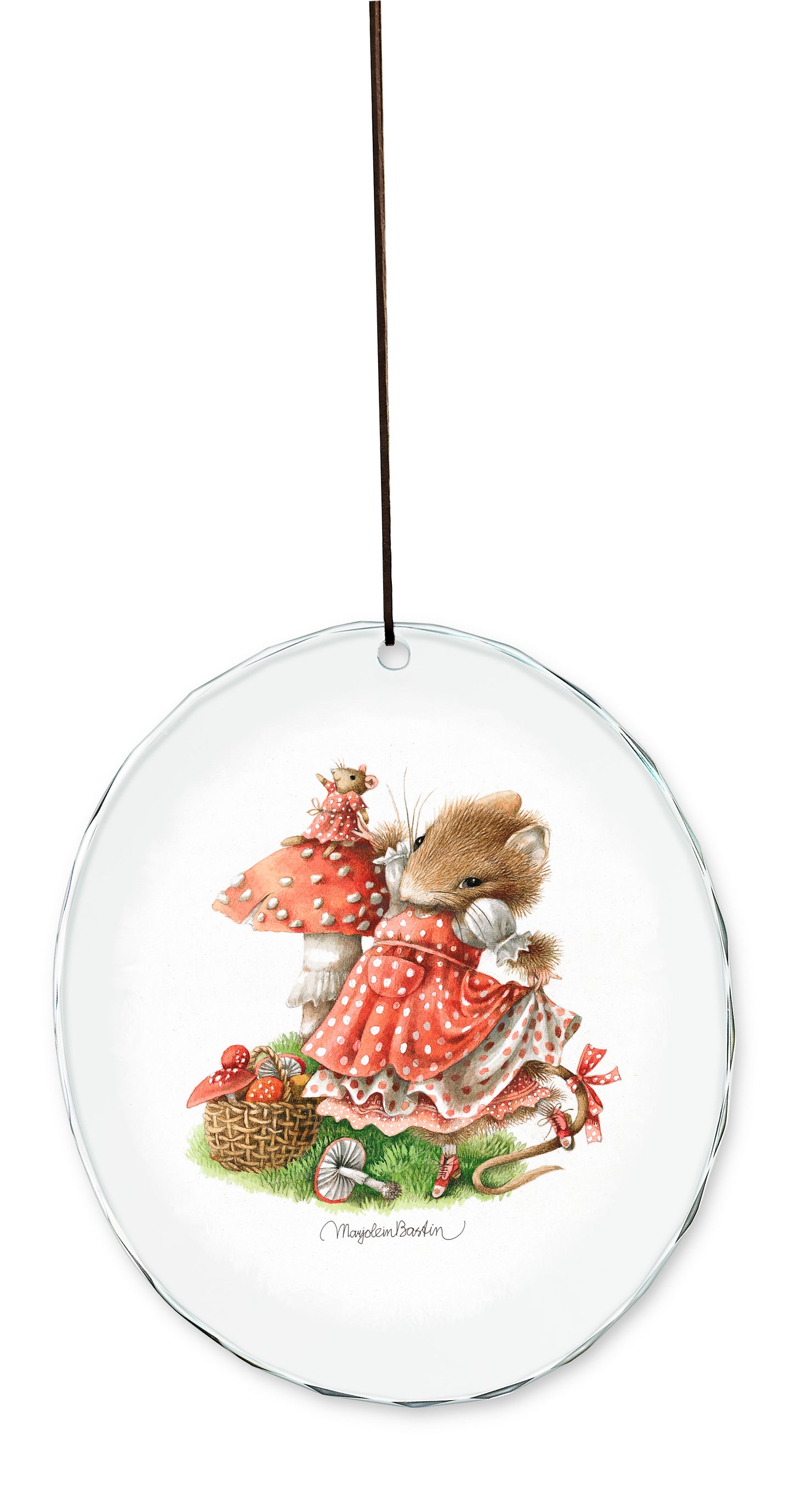 Tiny Foragers in Red - Suncatcher