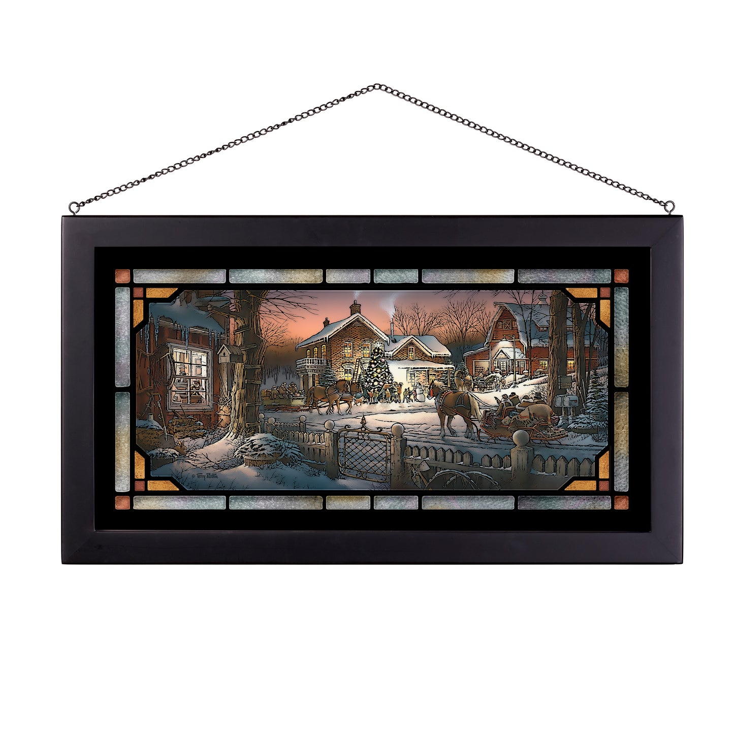 Trimming the Tree - Stained Glass Art