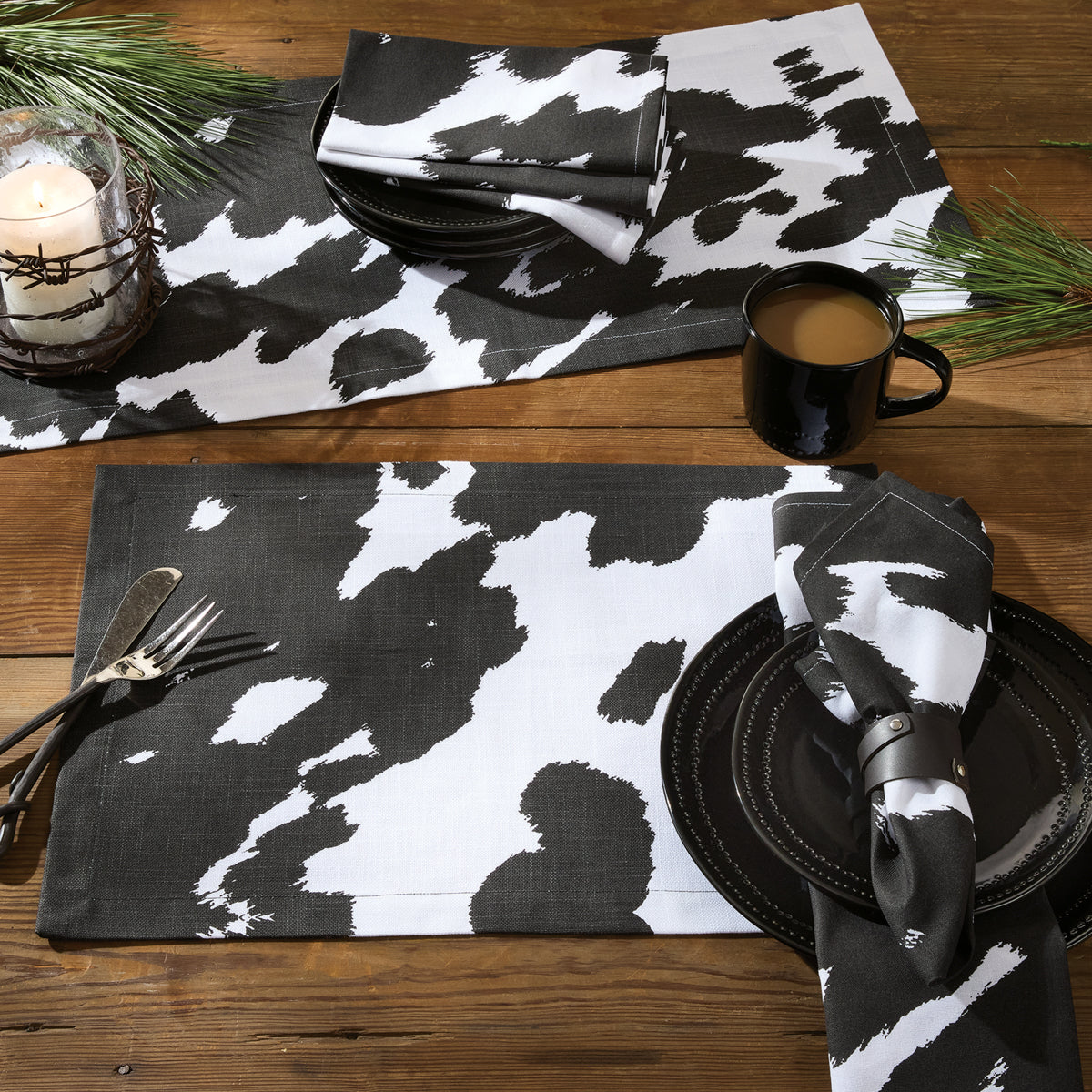 Wild Wings Cowhide Holstein Placemat - Thumbnail 2