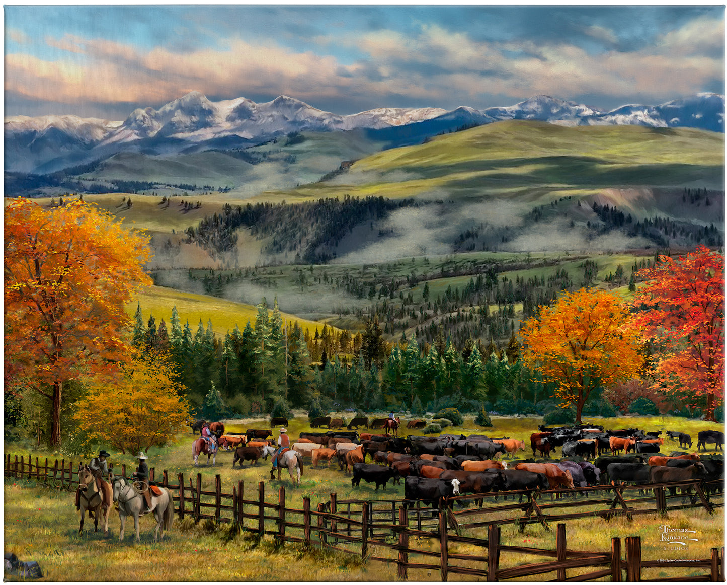 Yellowstone Sky 24" x 30" Gallery Wrap Canvas