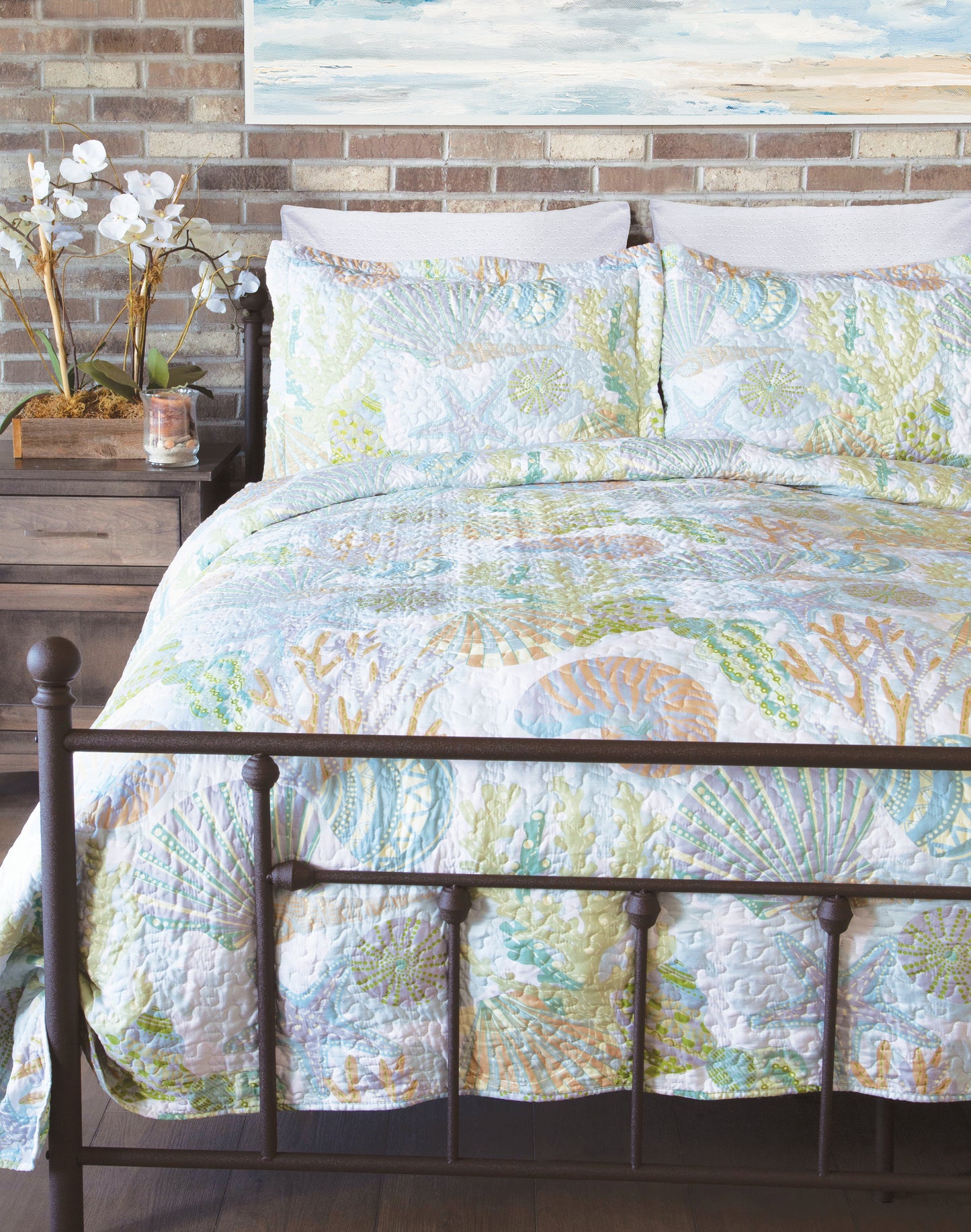 Coastal Reef - Quilt (Queen Set)