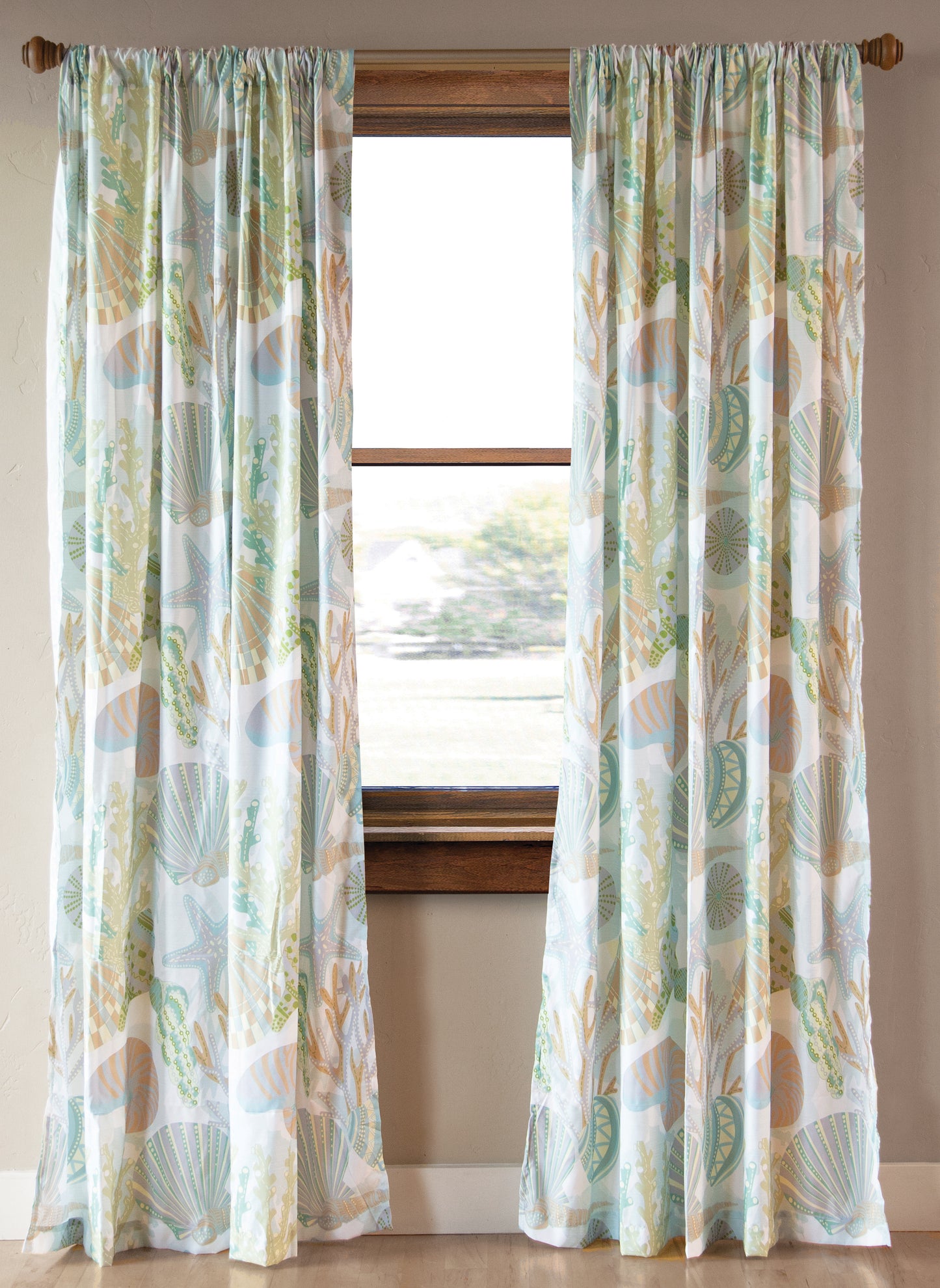 Coastal Reef Quilt - 54" x 84" Drape Panels (Set of 2)