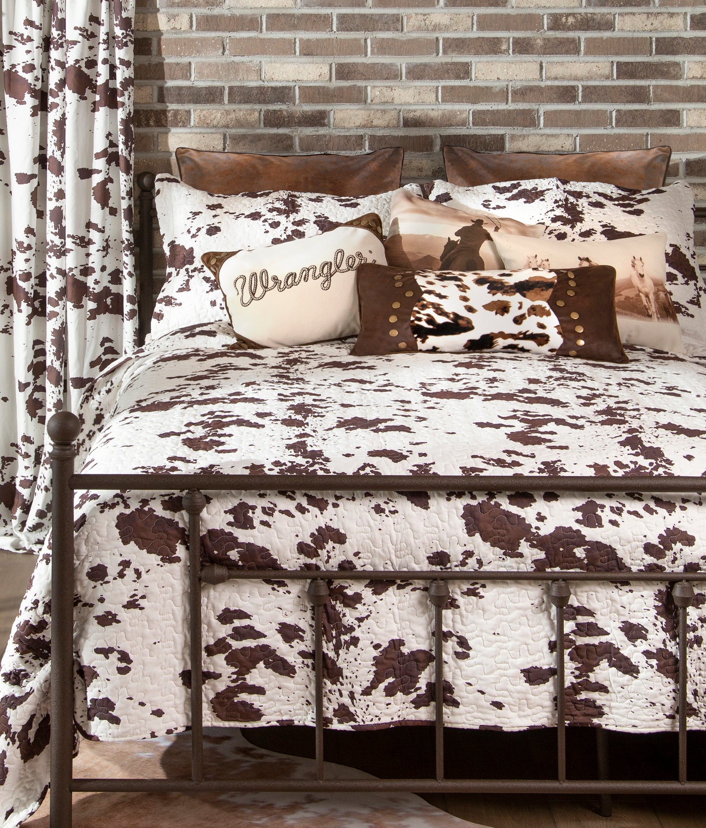 Wrangler Cowhide Quilt -  Bedding (Queen Set)