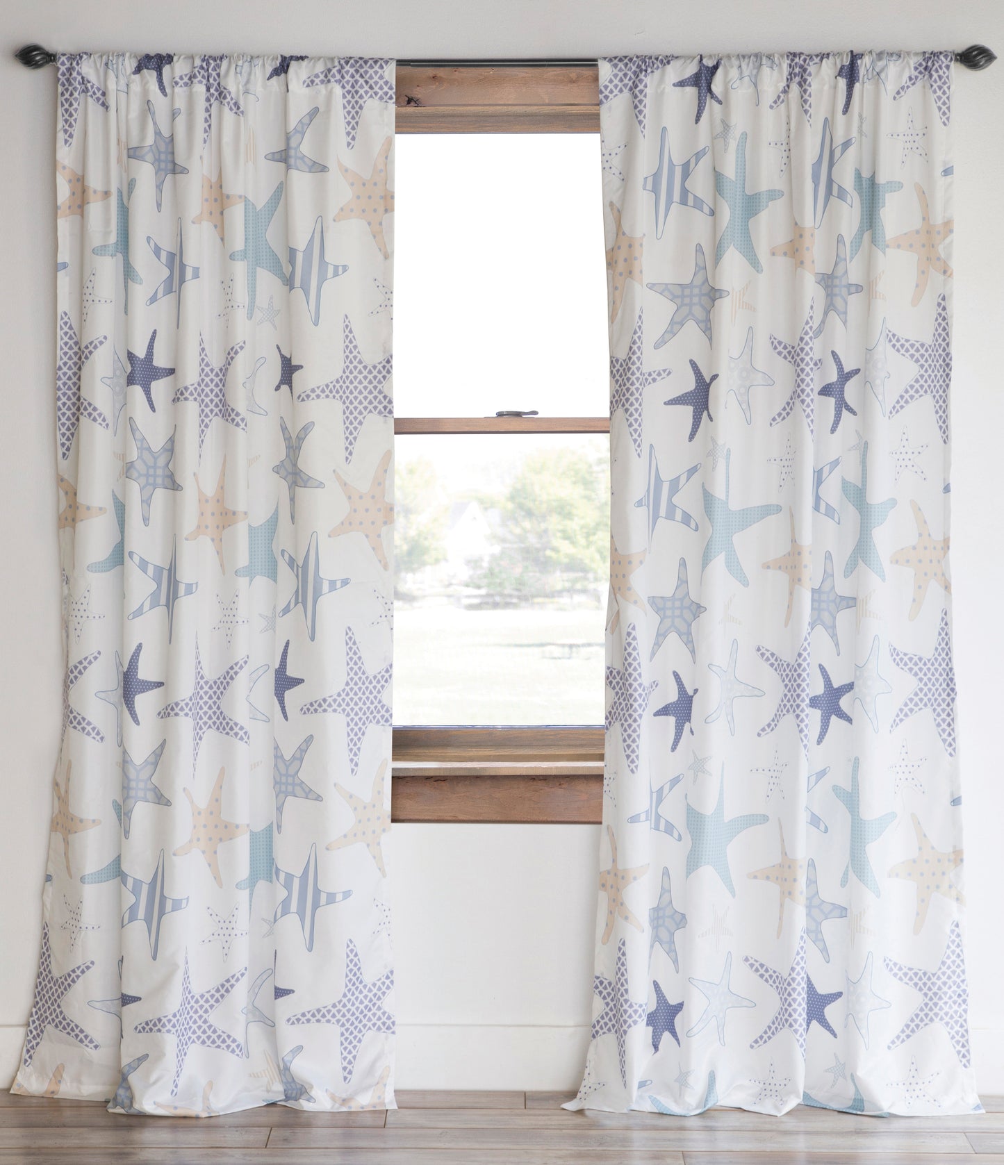 Starfish Reef Coastal - Curtain Panels (Set of 2)