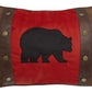 Bear and Rivets Rustic Cabin Pillow 18" x 24"