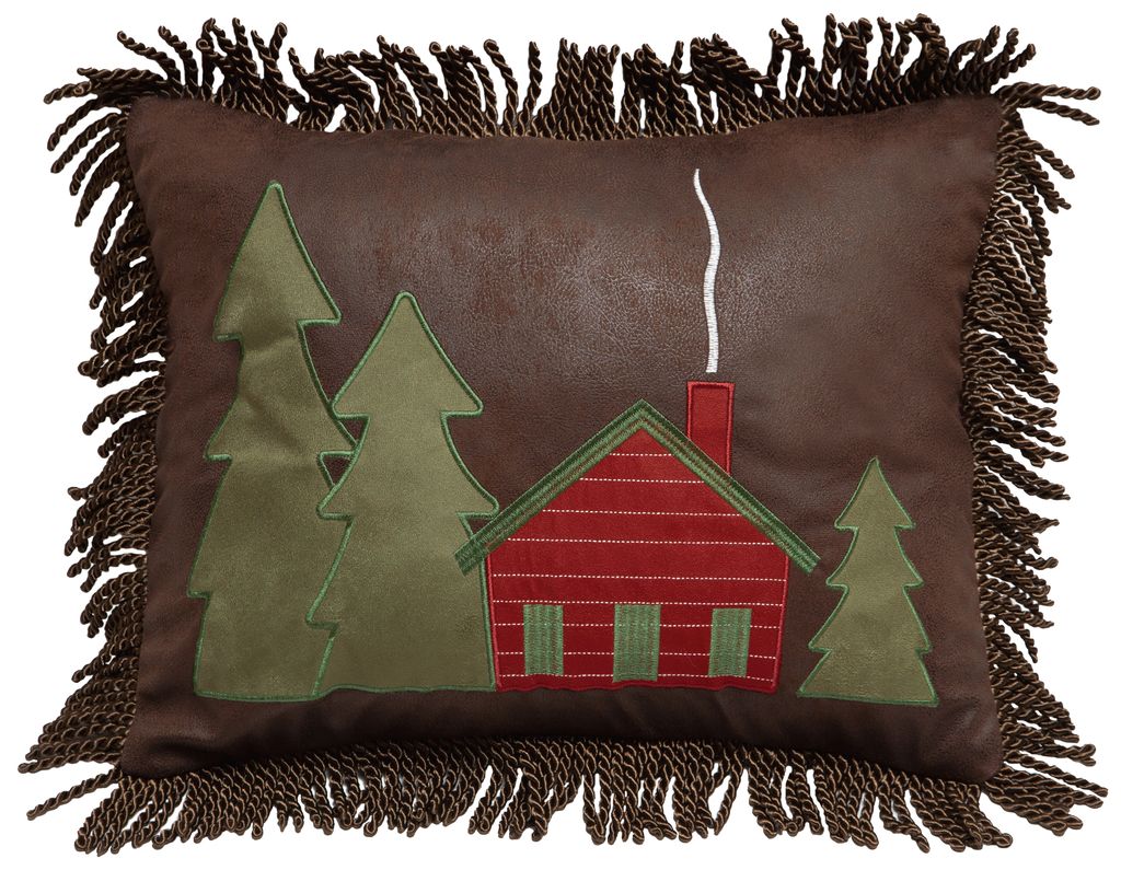 Hidden Cabin Rustic Cabin Pillow 16" x 20"